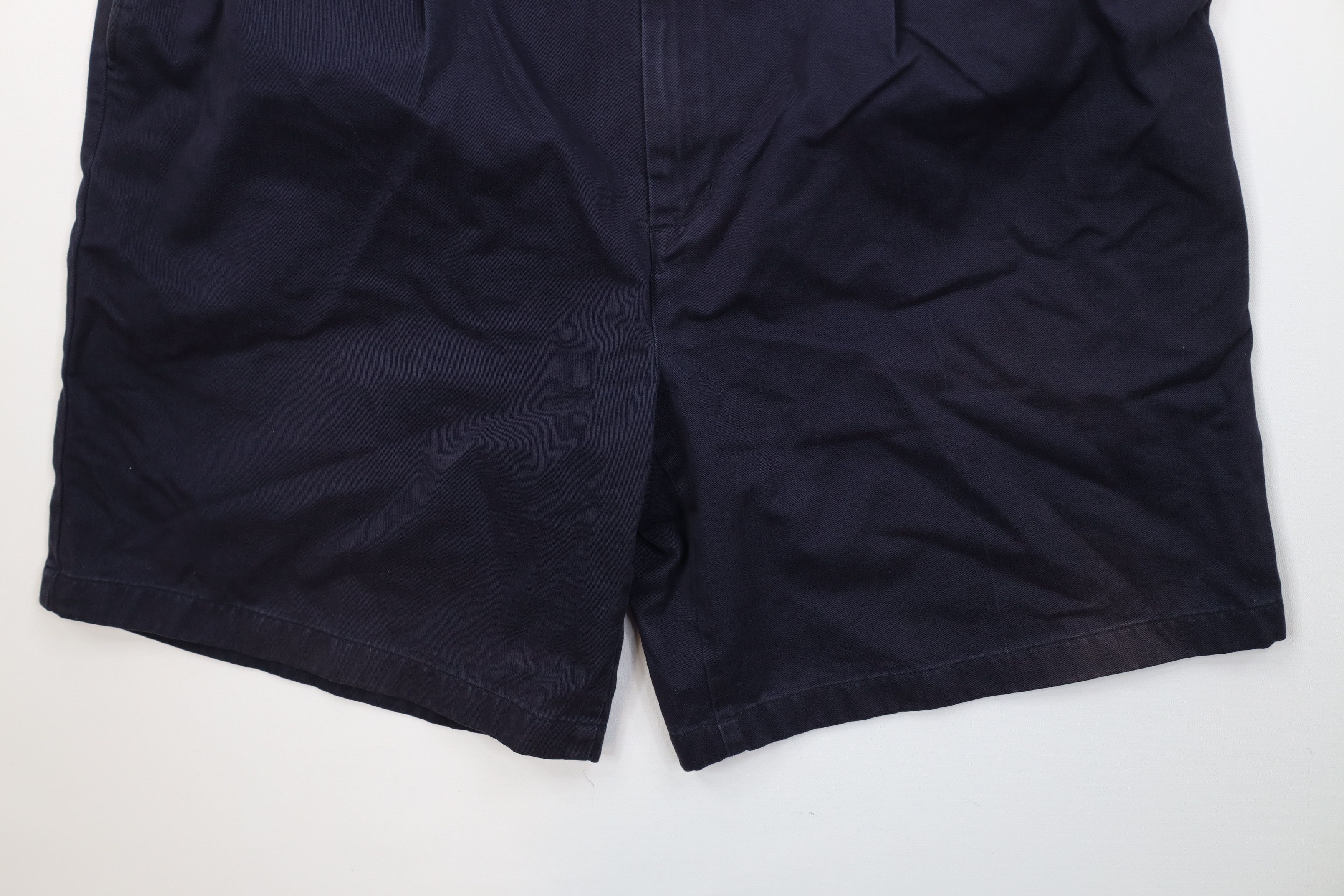 Lands' End Vintage Lands End Faded Traditional Fit Chino Shorts Blue Size US 40 / EU 56 - 4 Thumbnail