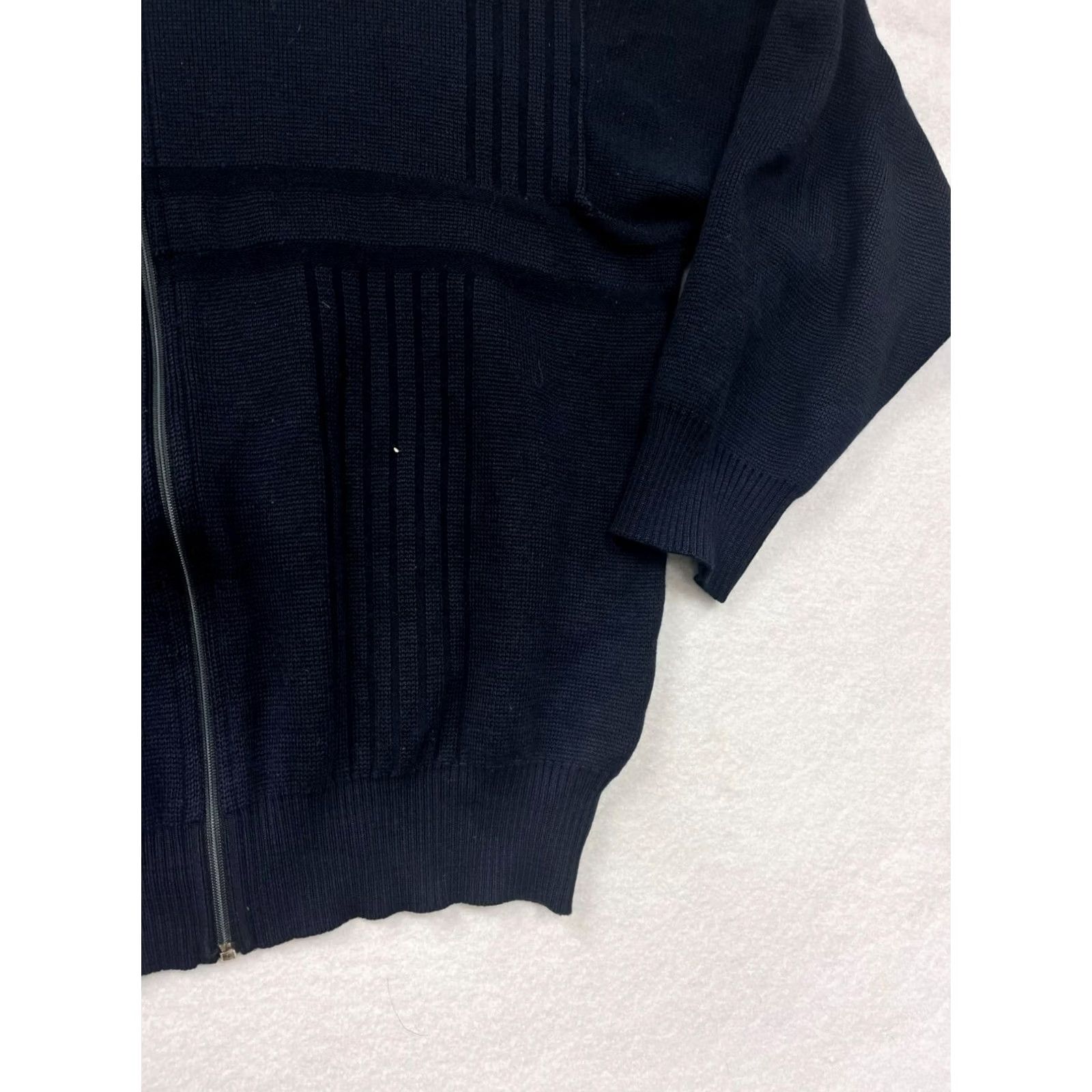 Vintage VINTAGE Breidhof Mens Black Full-Zip Sweater Jacket 2XL West Germany Bomber Jacket Mens Size US XXL / EU 58 / 5 - 5 Thumbnail