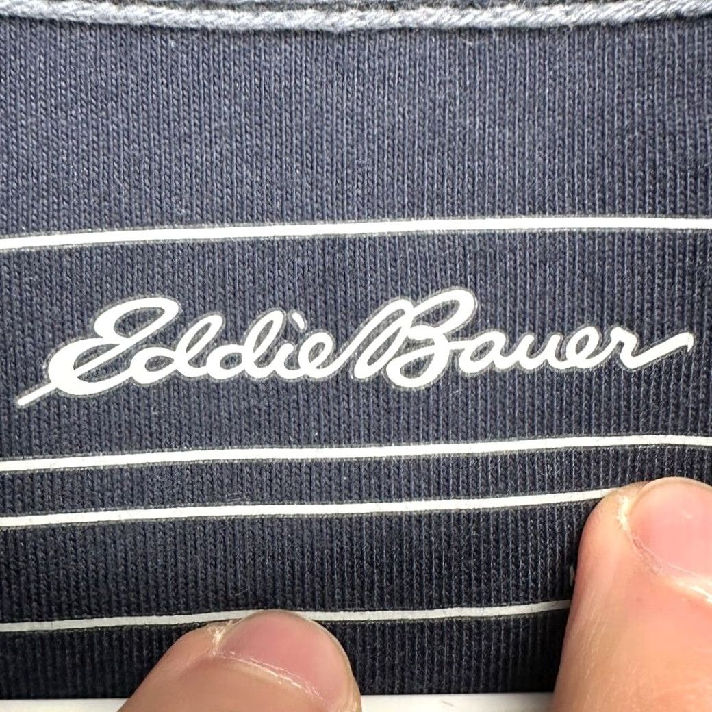 Eddie Bauer Eddie Bauer Pullover Jacket Mens Large Navy Blue 1/4 Zip Long Sleeve Cotton Polyester Fleece Casual Outdoor Size US L / EU 52-54 / 3 - 4 Thumbnail