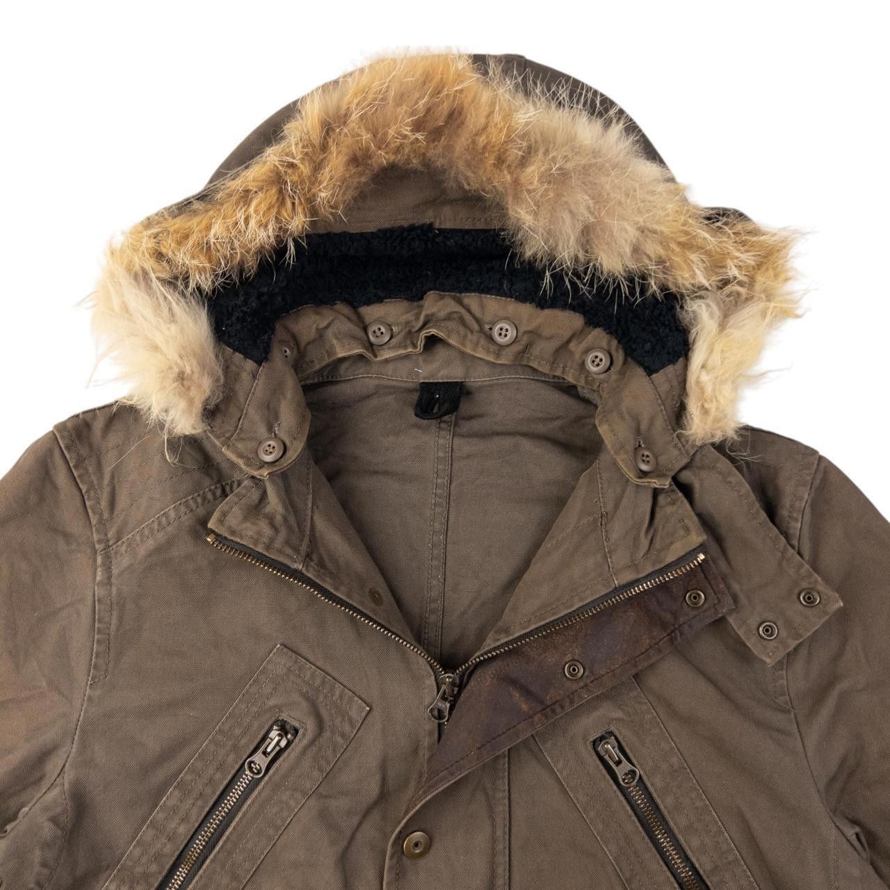 Designer Vintage PPFM Fur Hood Zip Up Jacket Size M Size US M / EU 48-50 / 2 - 3 Thumbnail
