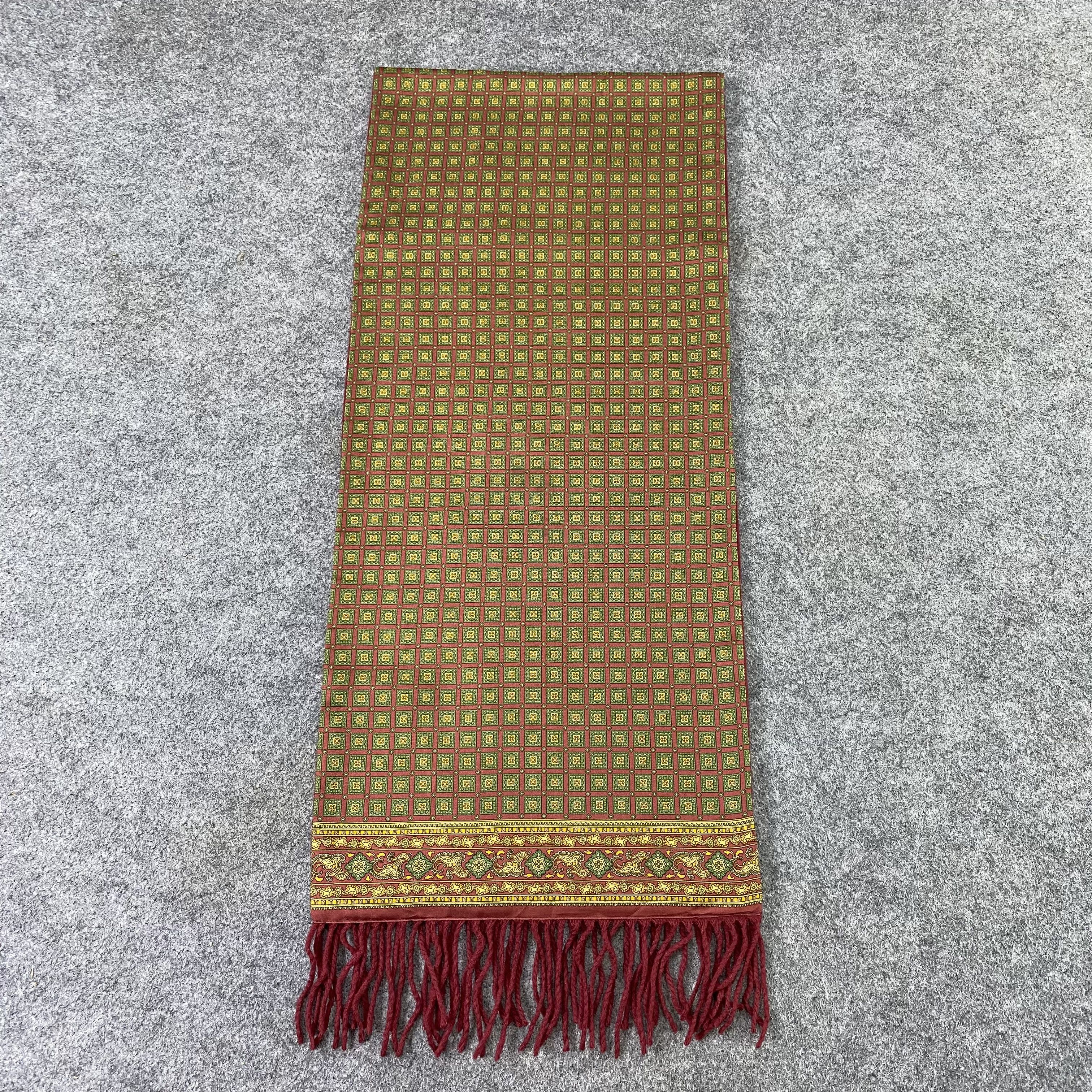 Aquascutum Aquasqutum Silk Scarf / Muffler / Neckwear-K019 Size ONE SIZE - 2 Thumbnail