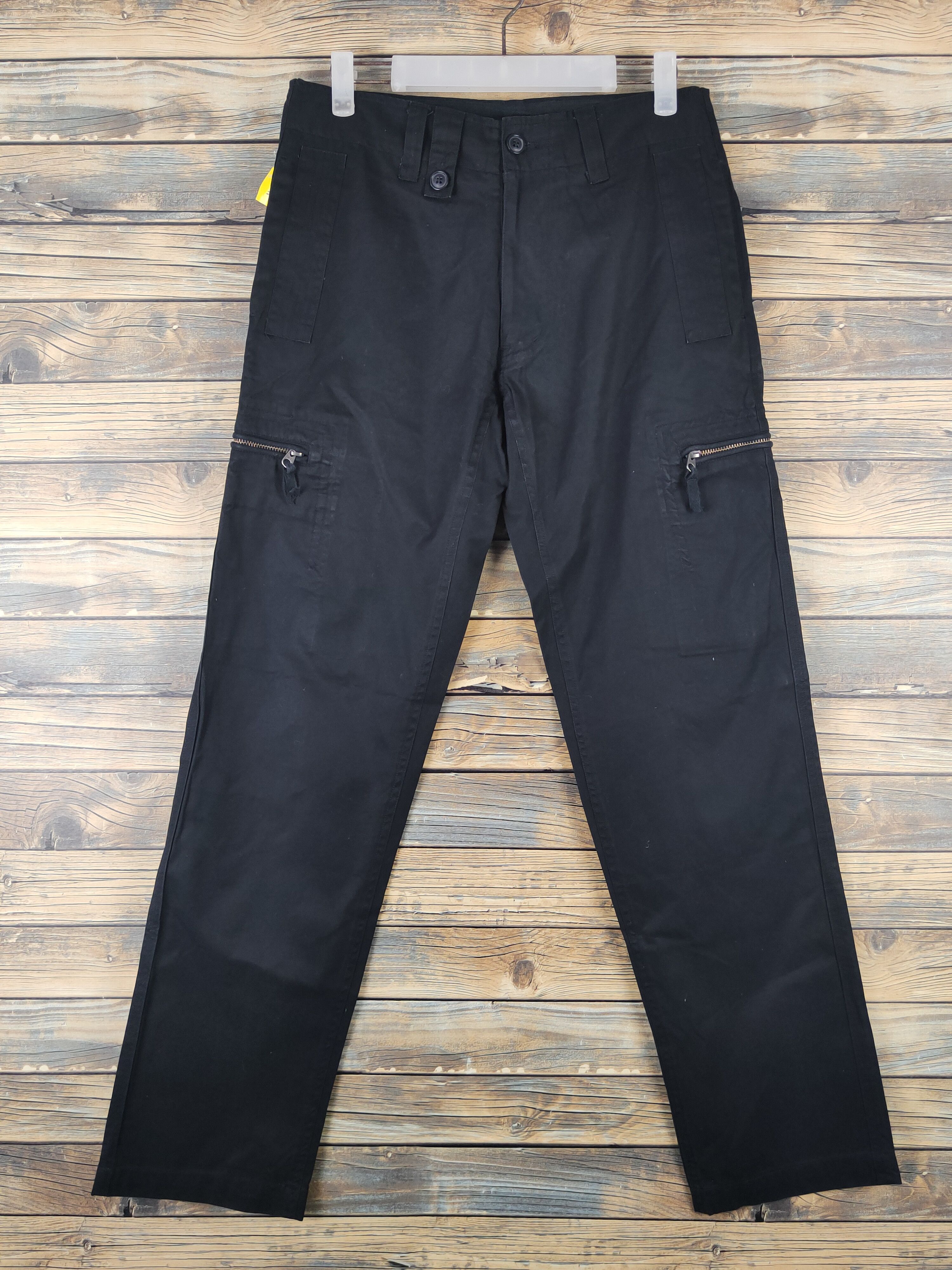 Japanese Brand DL Playmore Black Multipocket Tactical Cargo Pants #1511 Size US 31 - 1 Thumbnail