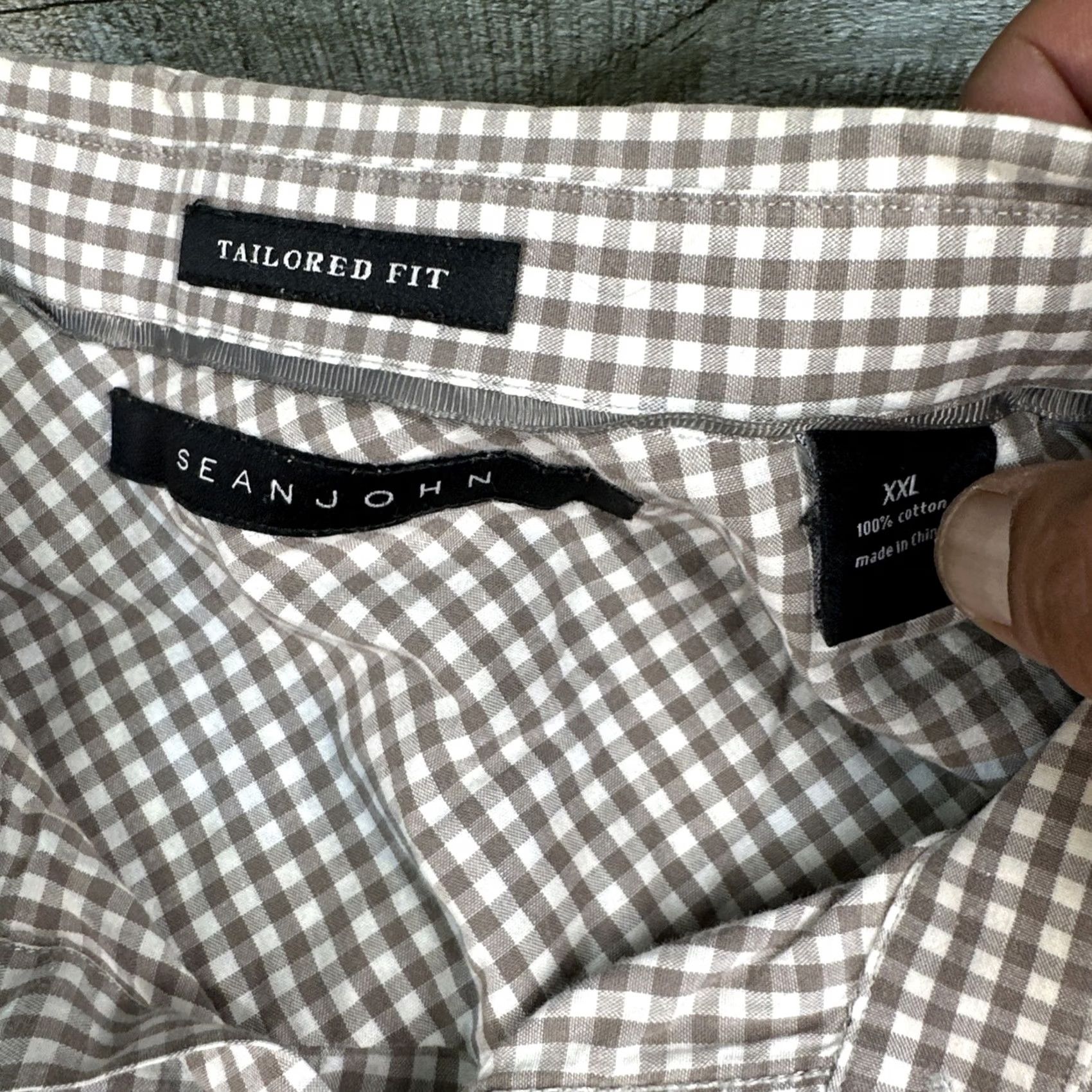 Sean John Sean John Button-Up Shirt XL Men Striped Long Sleeve Cotton Multicolor Regular Button-Down Collar Size 46R - 2 Thumbnail