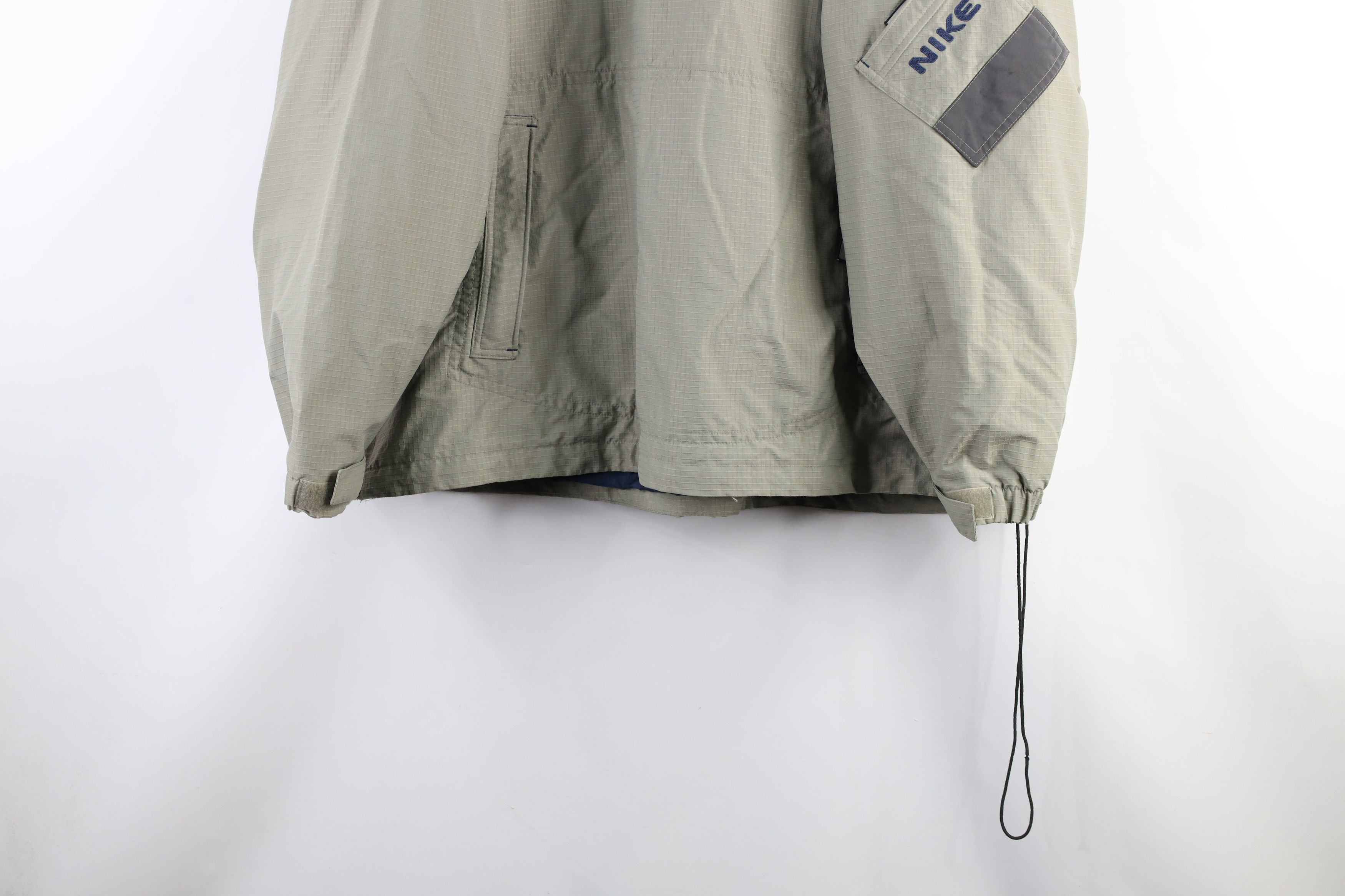 Nike × Vintage Vintage 90s Nike Scott Mini Swoosh Ripstop Anorak Jacket Size US XXL / EU 58 / 5 - 3 Thumbnail