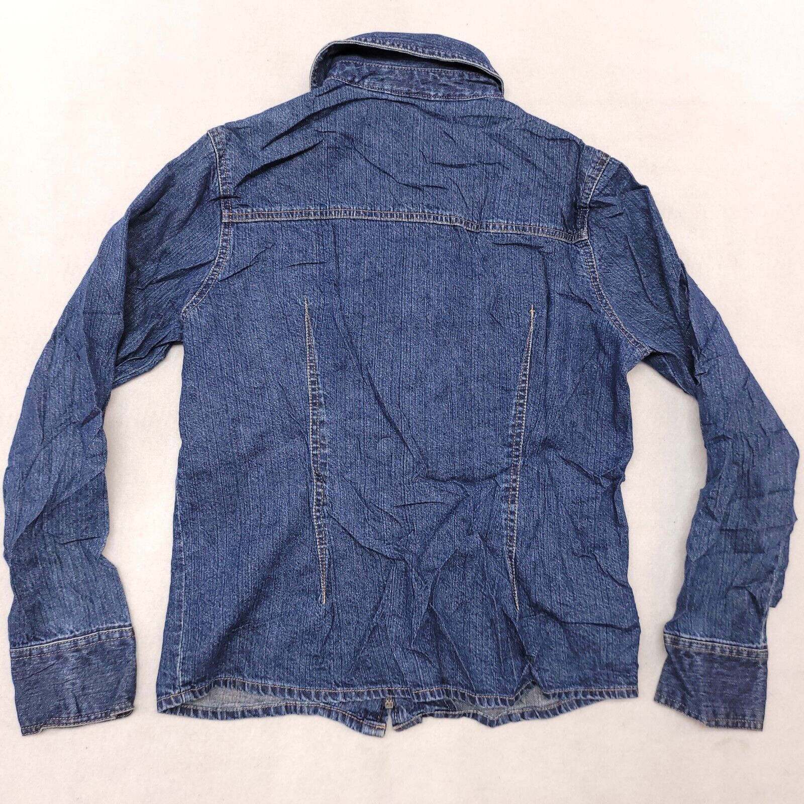 Sonoma Sonoma Zip Long Sleeve Denim Jean Jacket Womens Size S Blue Size S / US 4 / IT 40 - 11 Thumbnail