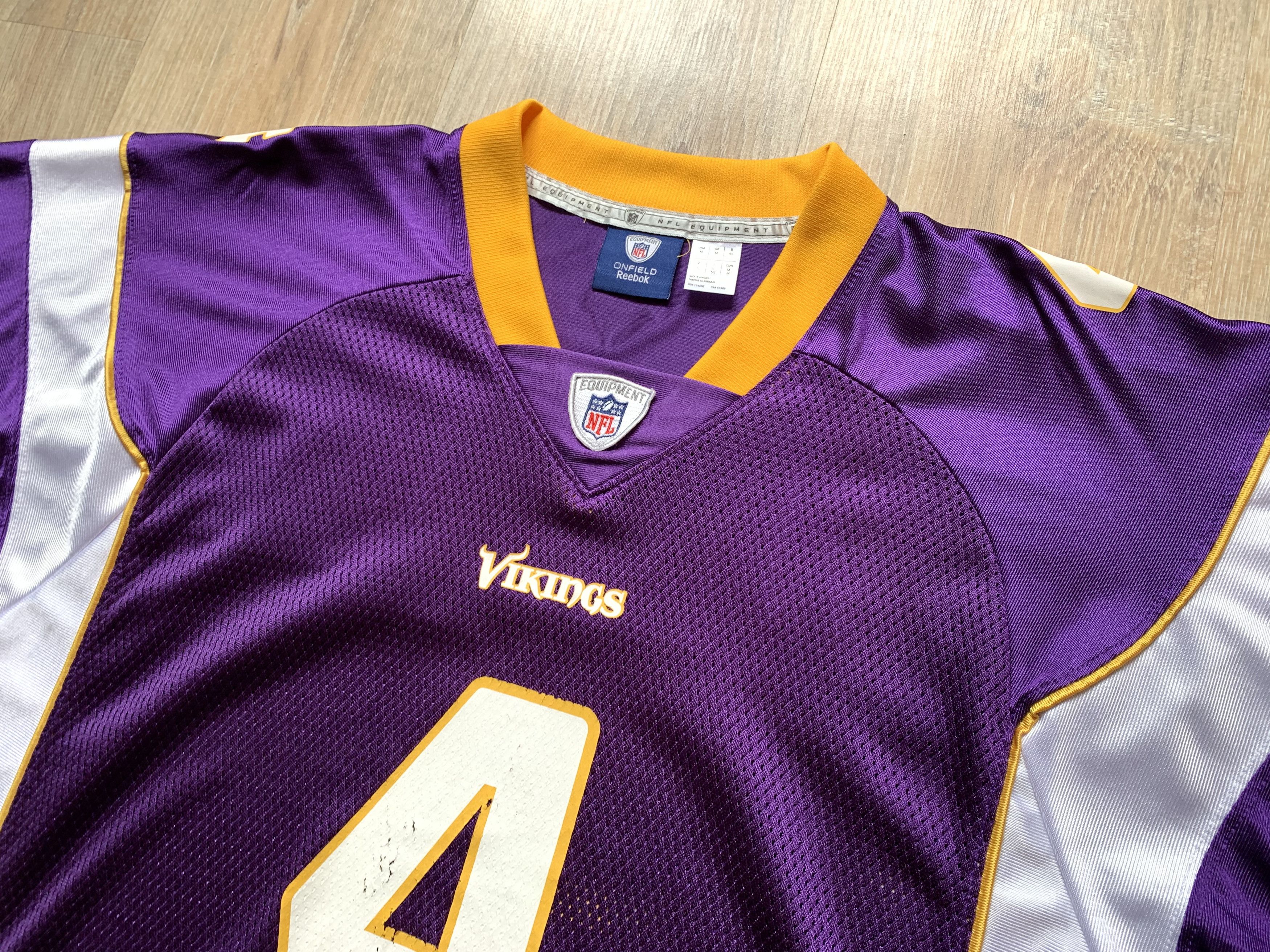 NFL × Reebok × Vintage Reebok NFL Minnesota Vikings Brett Favre #4 Jersey Size US M / EU 48-50 / 2 - 4 Thumbnail