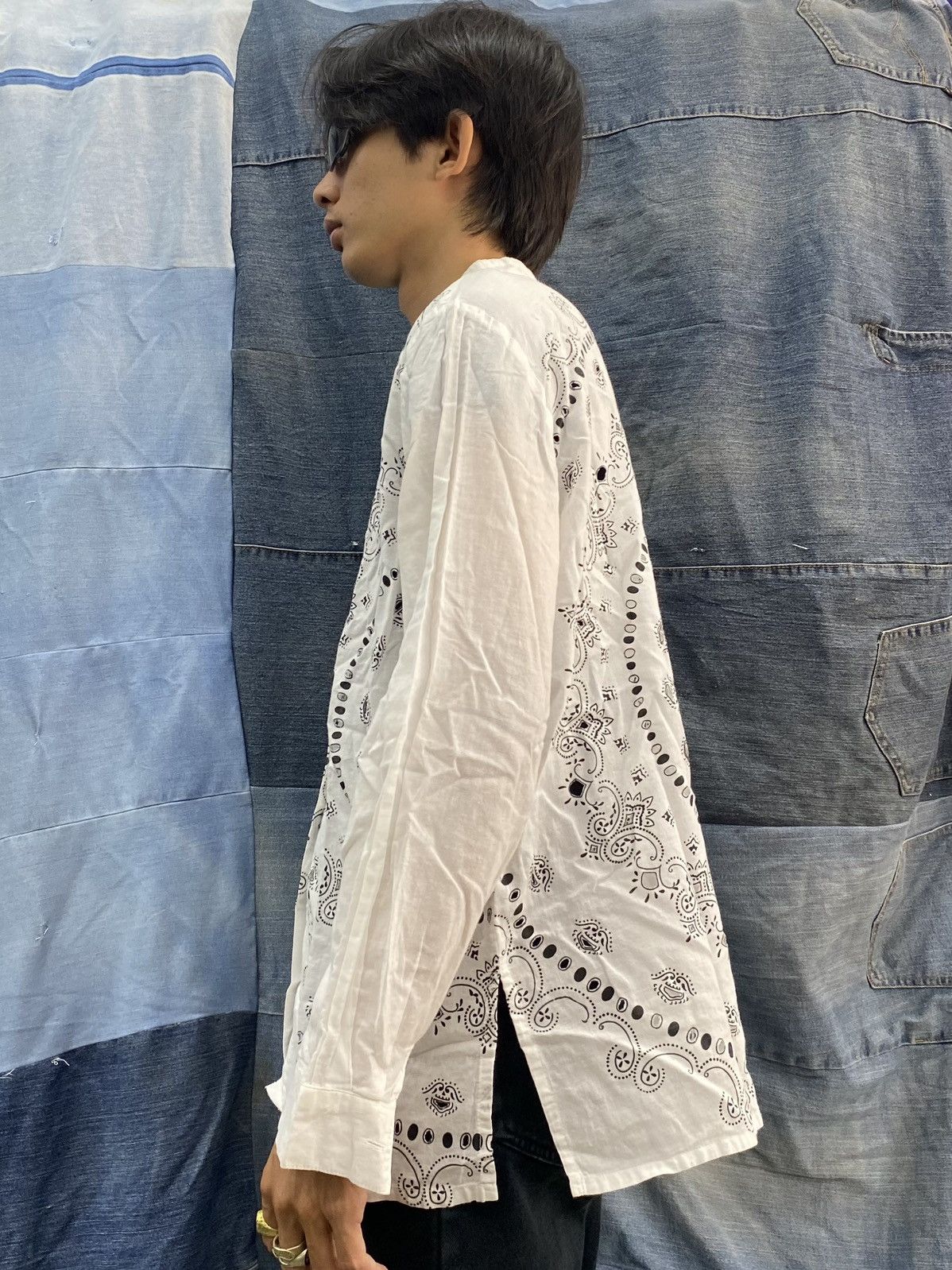 If Six Was Nine × Issey Miyake × Japanese Brand issey miyake style japanese blouse salon tokyo bandana holes Size US S / EU 44-46 / 1 - 4 Thumbnail
