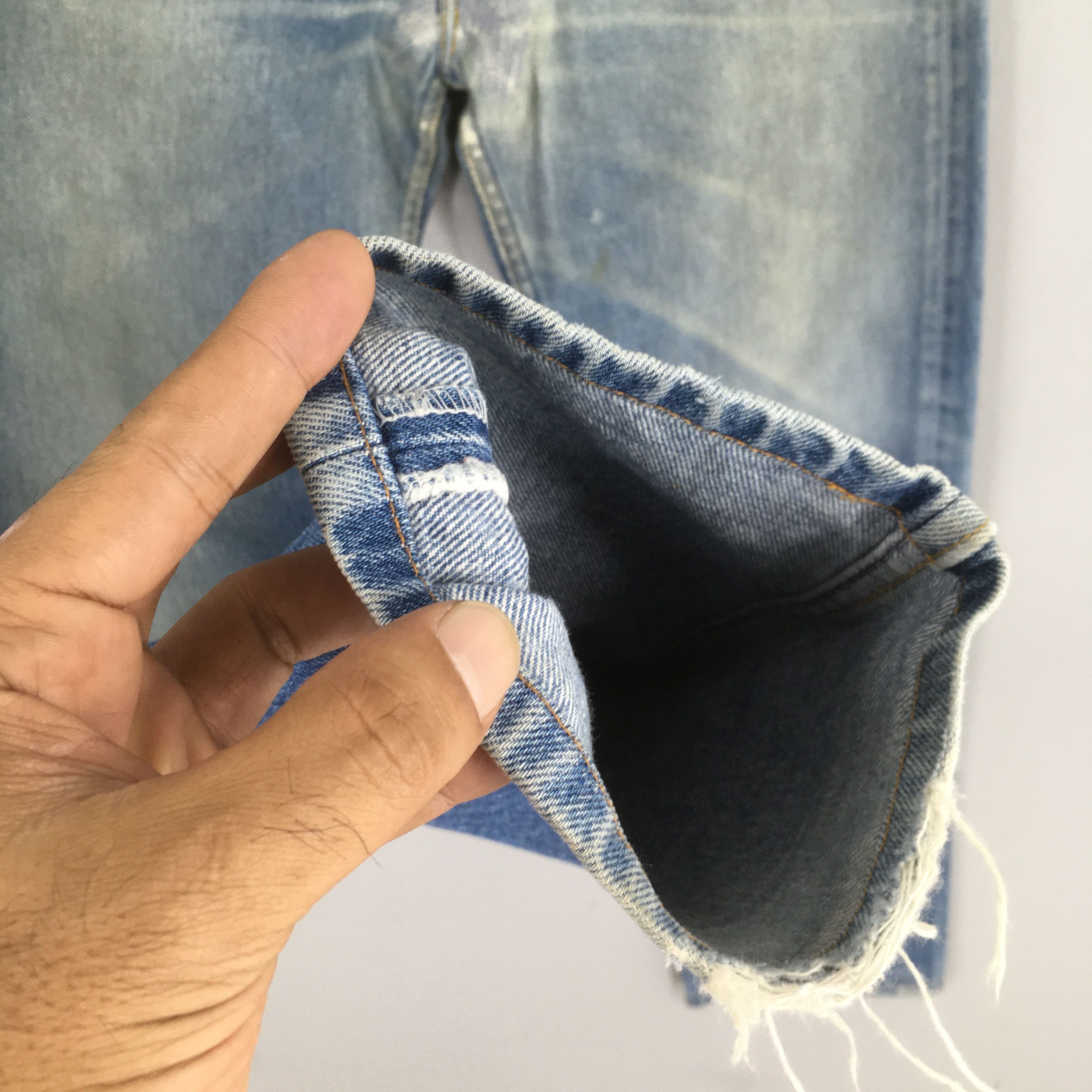 Levi's Size 31x29 Vintage 80s Levi's 501 Faded Blue Jeans S1632 Size US 31 - 4 Thumbnail