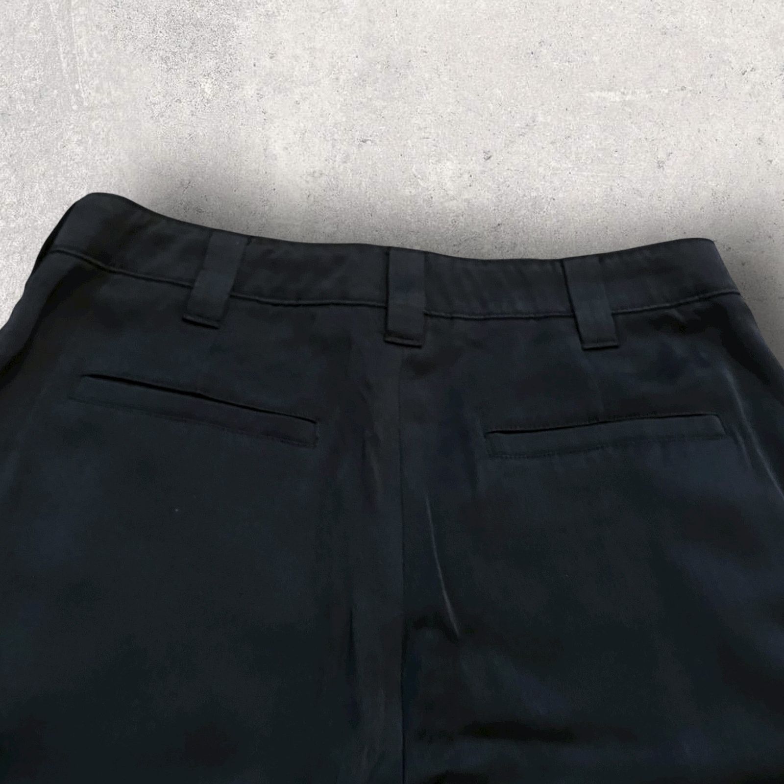 A.L.C. ALC Split Hem Satin Pants Black Size 6 Size 28" / US 6 / IT 42 - 6 Thumbnail