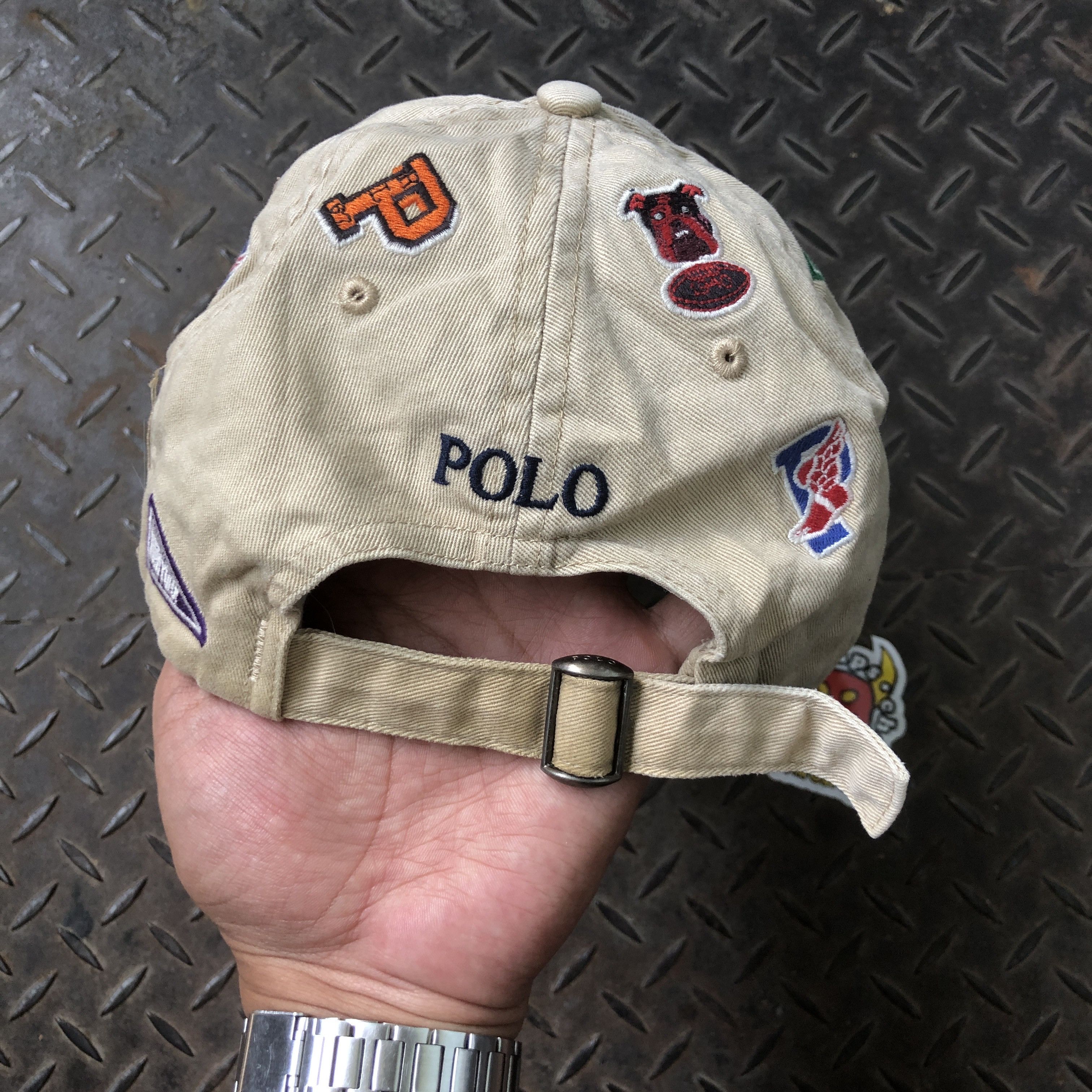 Polo Ralph Lauren 🔥RARE Vintage Polo Ralph Lauren Varsity Letterman Flag Hat Size ONE SIZE - 6 Thumbnail