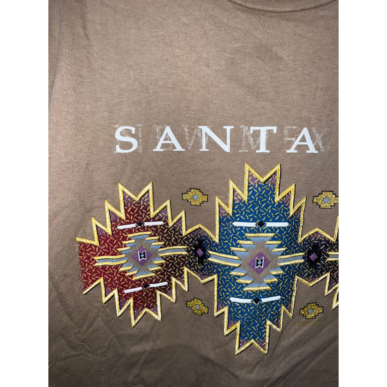 Vintage Vintage Santa Fe Shirt New Mexico Brown Art Tee VTG 90s L Size US L / EU 52-54 / 3 - 2 Thumbnail