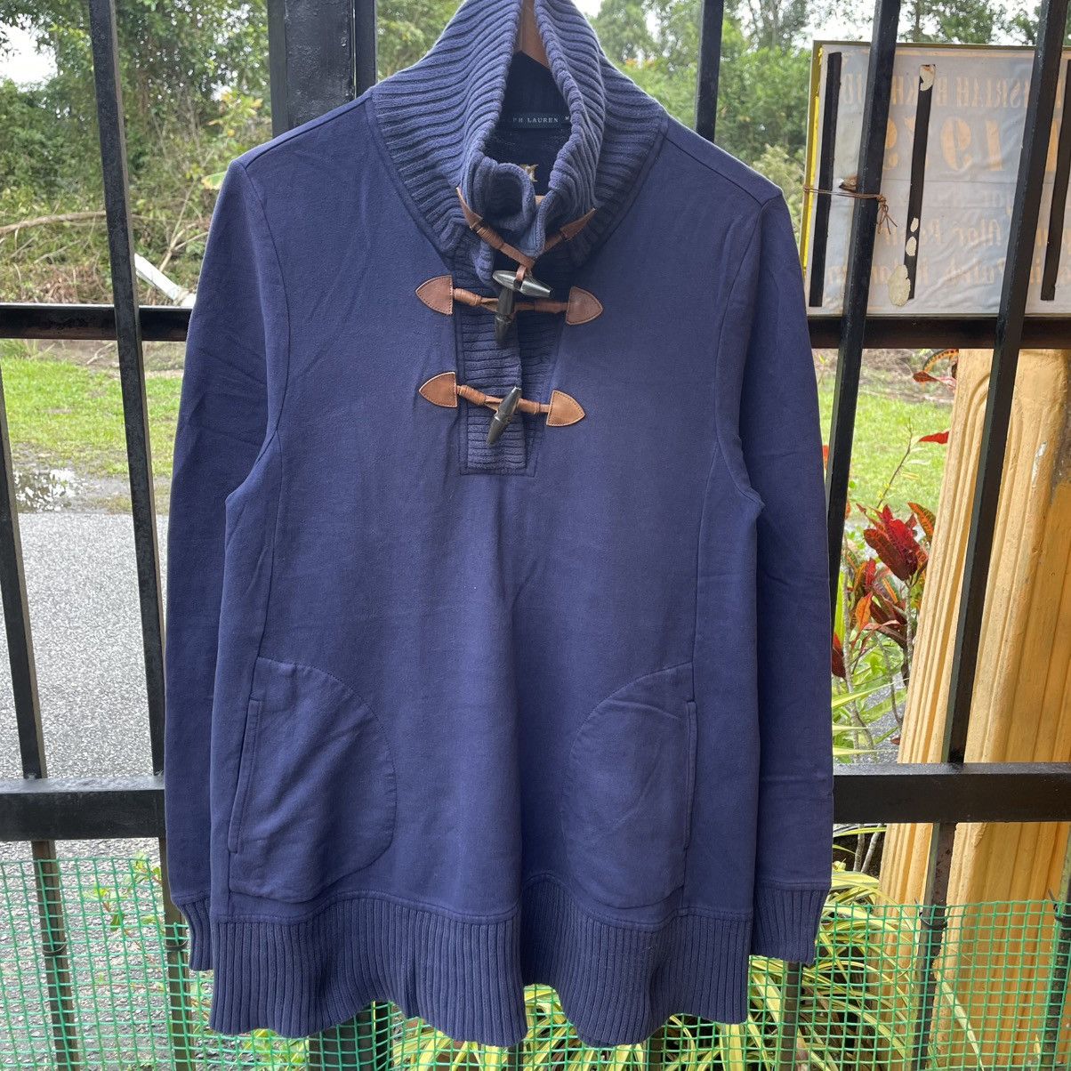 Ralph Lauren 🔥Ralph Lauren Big Logo Duffle Buttons Women Long Shirts Size S / US 4 / IT 40 - 5 Thumbnail