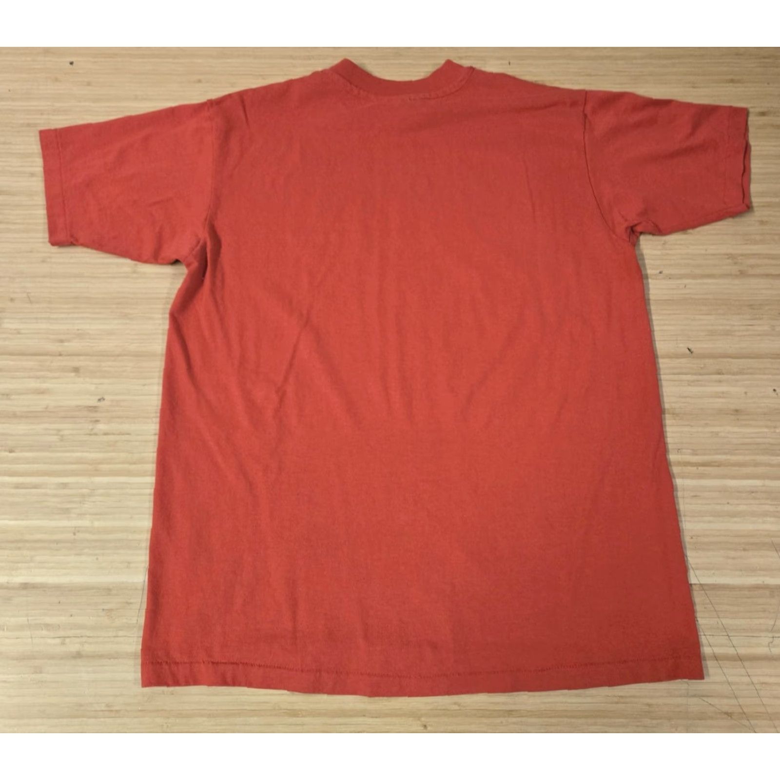 Hanes VINTAGE Sitka Hanes Graphic Shirt Mens Large Orange T-Shirt Crew Neck 50/50 Made USA 80s Size US L / EU 52-54 / 3 - 6 Thumbnail
