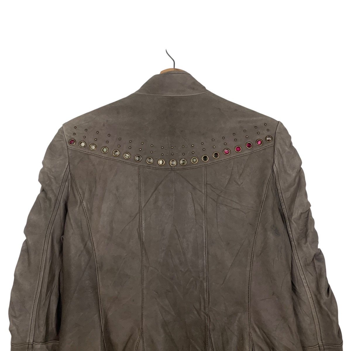 Japanese Brand Stylish Fashion Women’s Leather Jacket #1800-C16 Size S / US 4 / IT 40 - 16 Thumbnail