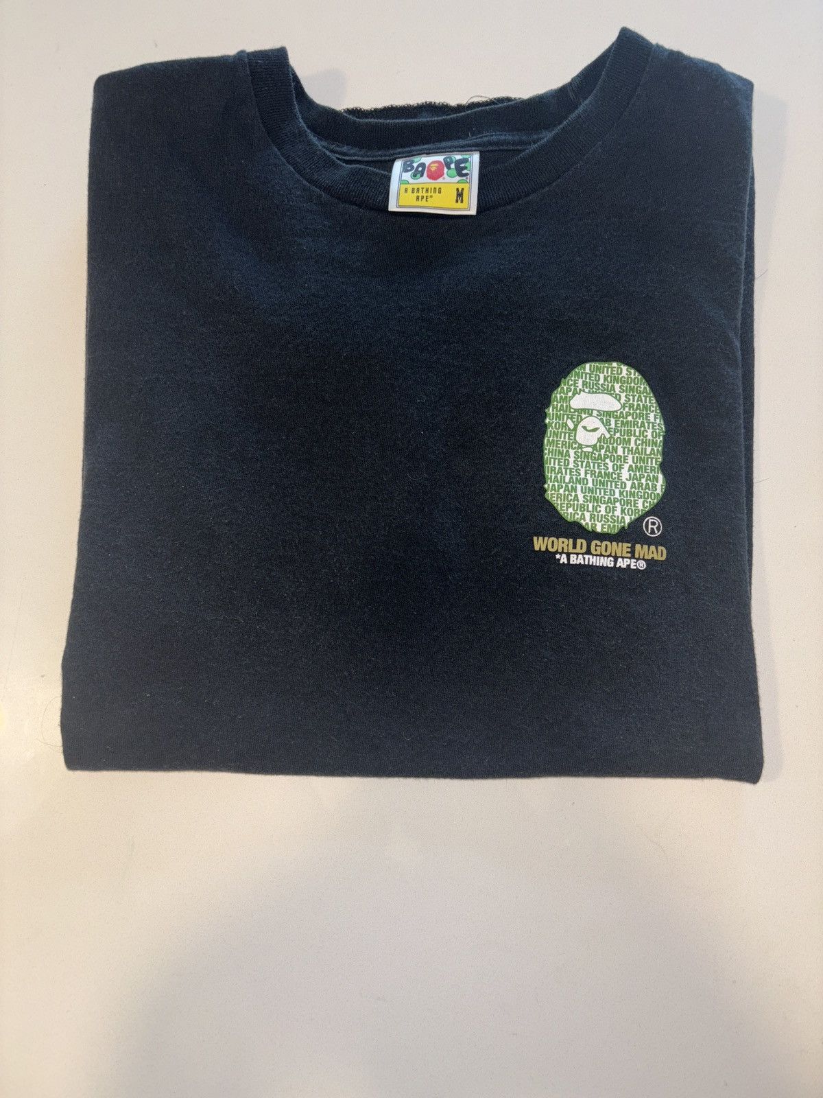 Bape World Gone Mad Bape T Shirt Size US M / EU 48-50 / 2 - 3 Thumbnail