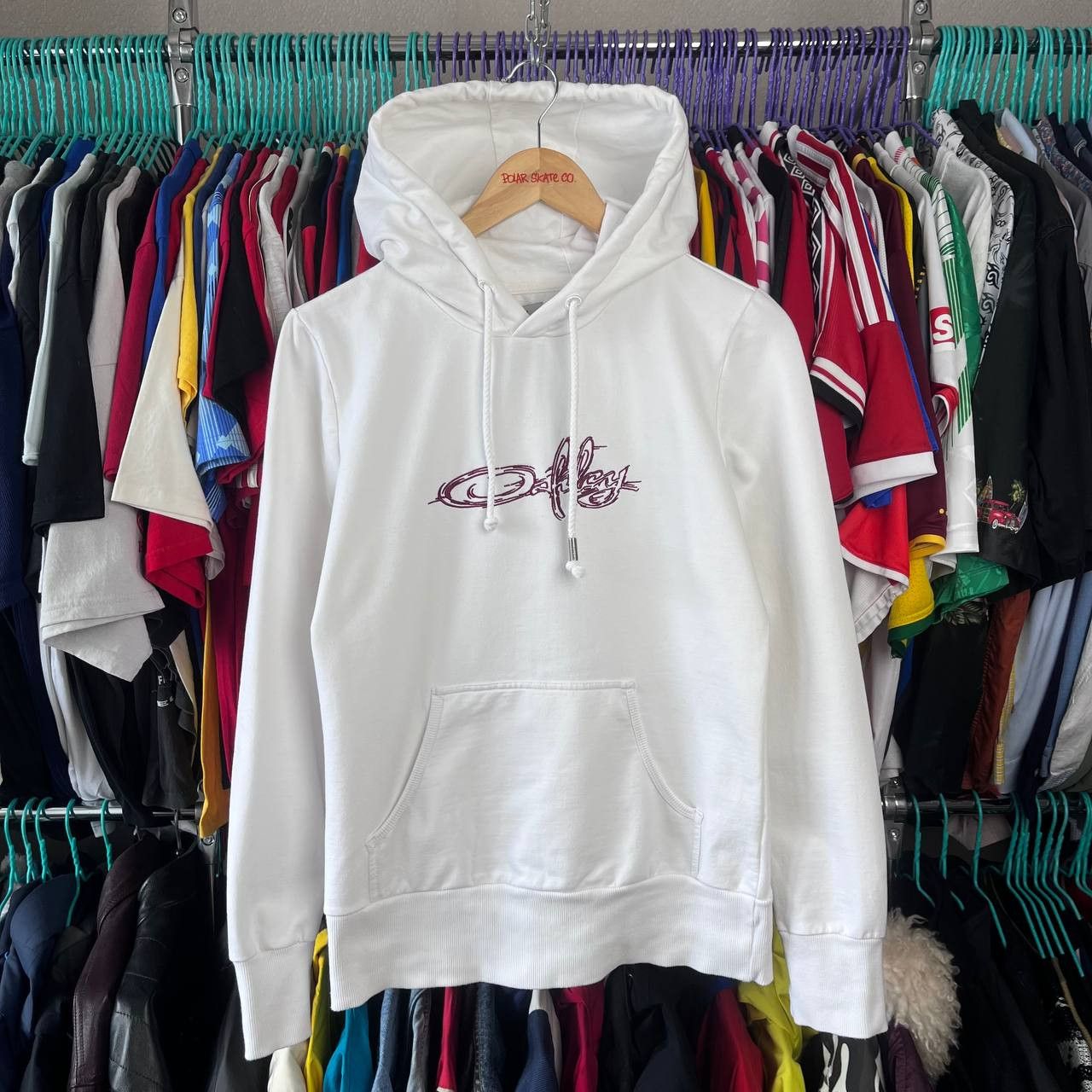 Oakley Oakley Outdoor White Hoodie Size M Size M / US 6-8 / IT 42-44 - 2 Thumbnail