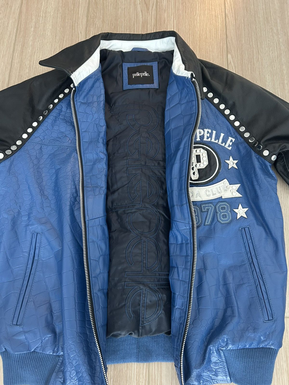 Pelle Pelle Pelle Pelle Blue Soda Club Leather Jacket Size US L / EU 52-54 / 3 - 5 Thumbnail
