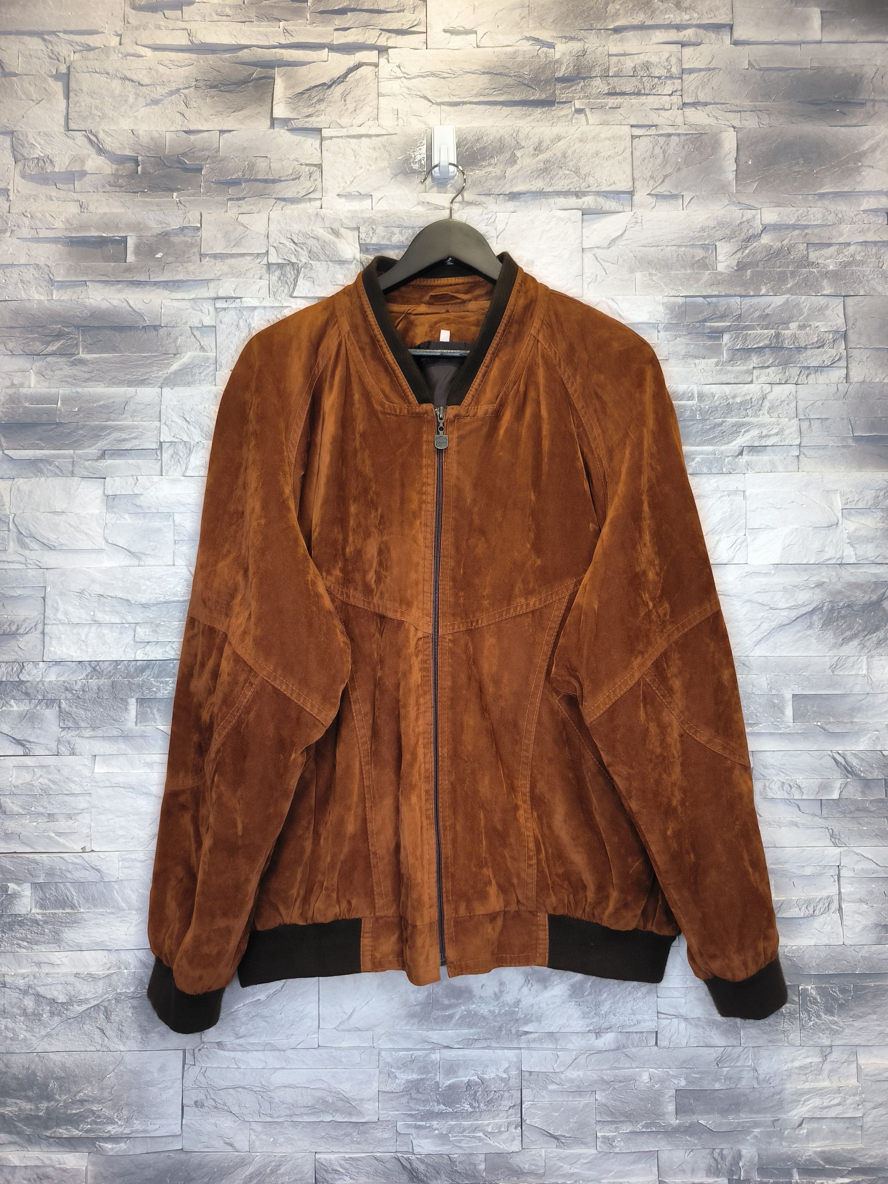 Other Vintage Brown Leather Jacket Bomber Size US L / EU 52-54 / 3 - 1 Thumbnail