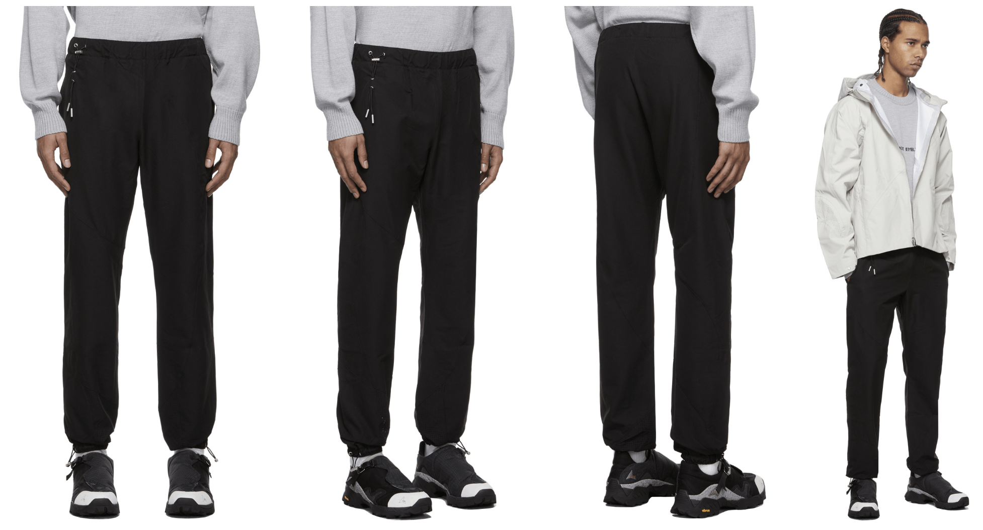 image of Heliot Emil Ripstop Trackpants in Black, Men's (Size 30)