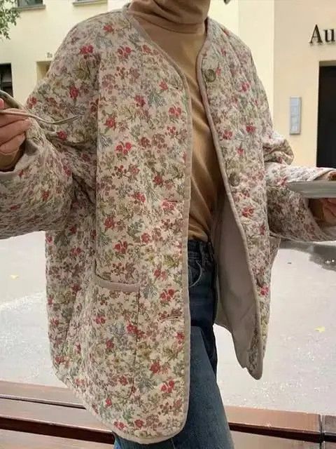 Other Women's floral cotton jacket Size M / US 6-8 / IT 42-44 - 2 Thumbnail
