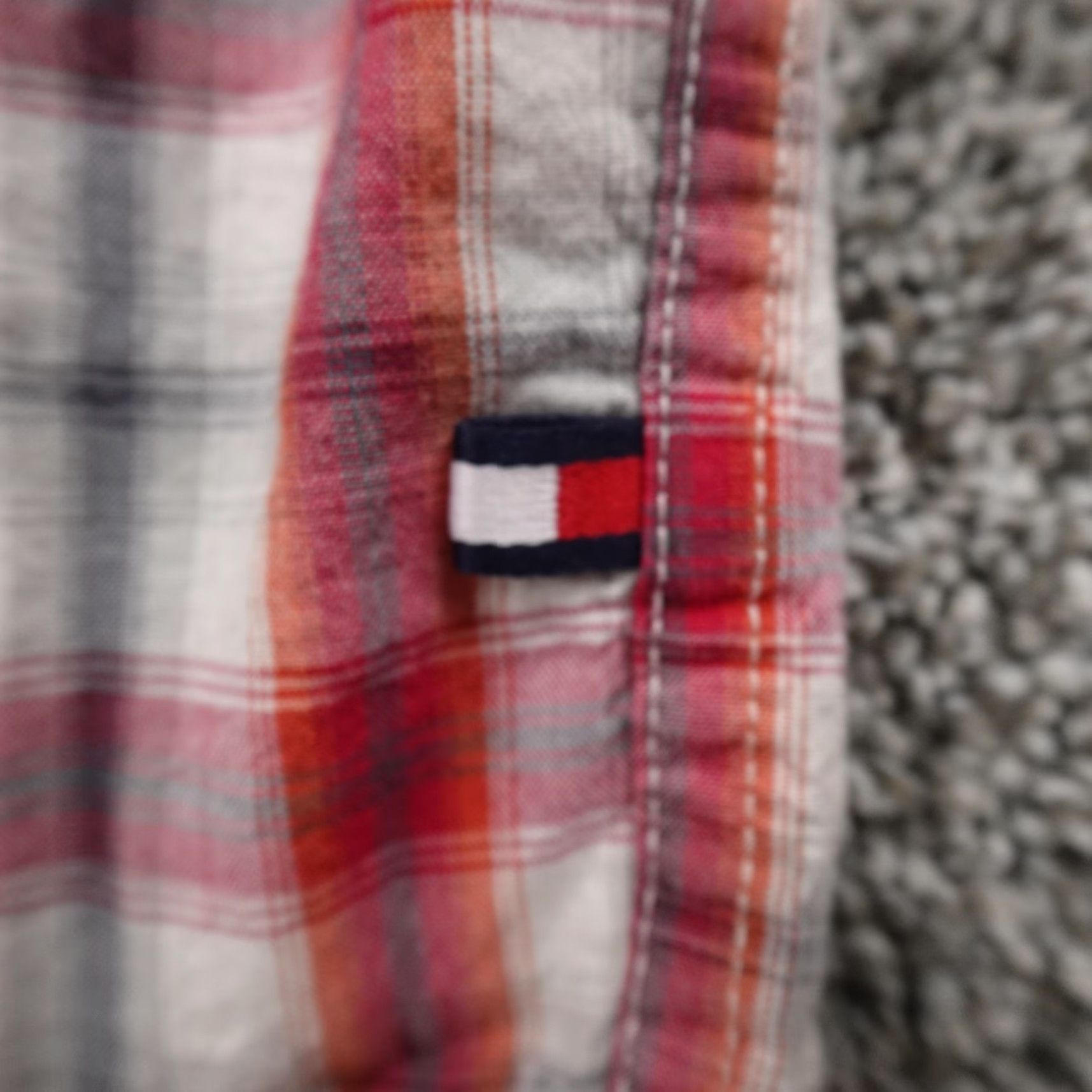 Tommy Hilfiger VINTAGE Tommy Hilfiger Shirt Mens XL Red Western Pearl Snap Cowboy Rodeo Y2K Roam Plaid Cotton Button-Up Long Sleeve Snap Shirt Mens Red PVC Size US XL / EU 56 / 4 - 6 Thumbnail