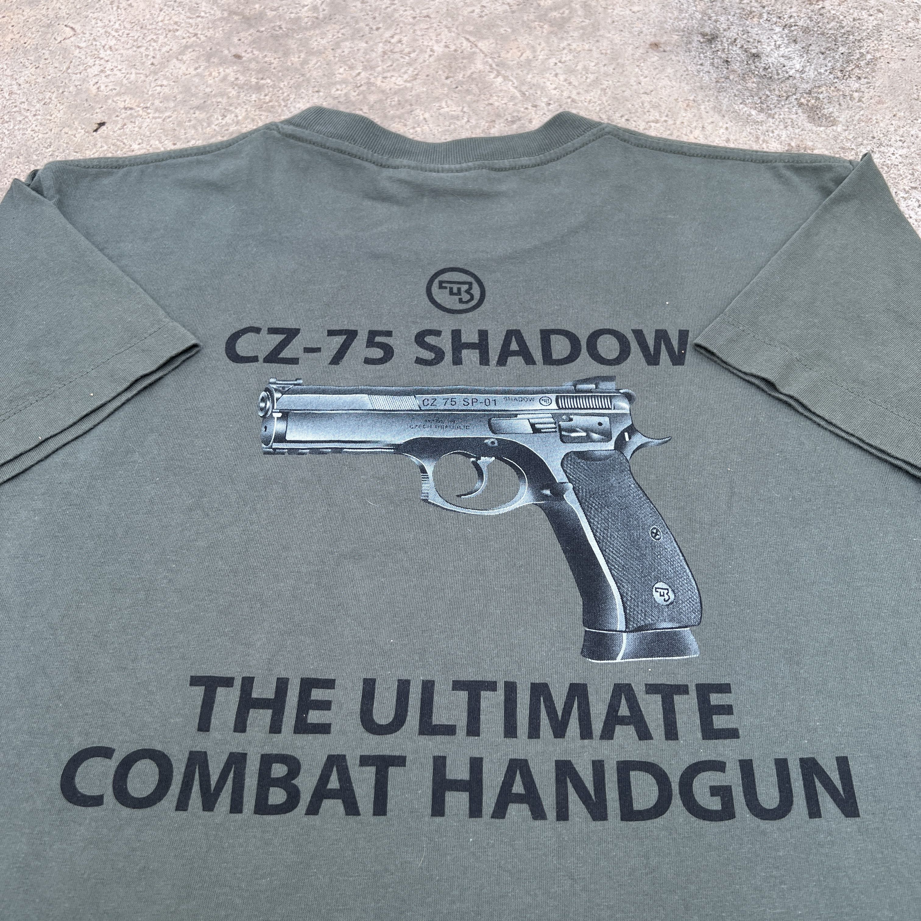 Vintage Vintage Y2K Pistol CZ 75 SHADOW Gun Promo Tee 911 Size US M / EU 48-50 / 2 - 1 Thumbnail