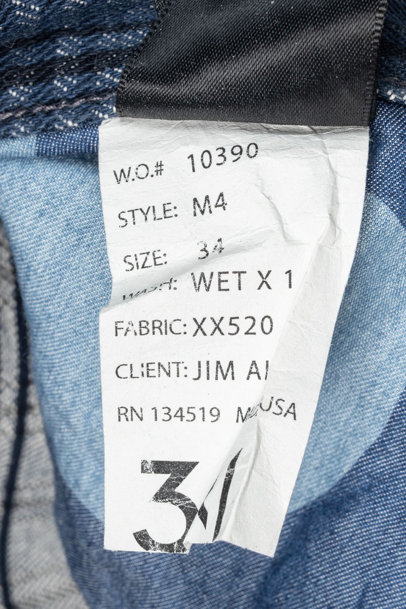 3x1 3x1 M4 Blue Plaid Slim 5-Pocket Jeans Size US 34 / EU 50 - 12 Thumbnail