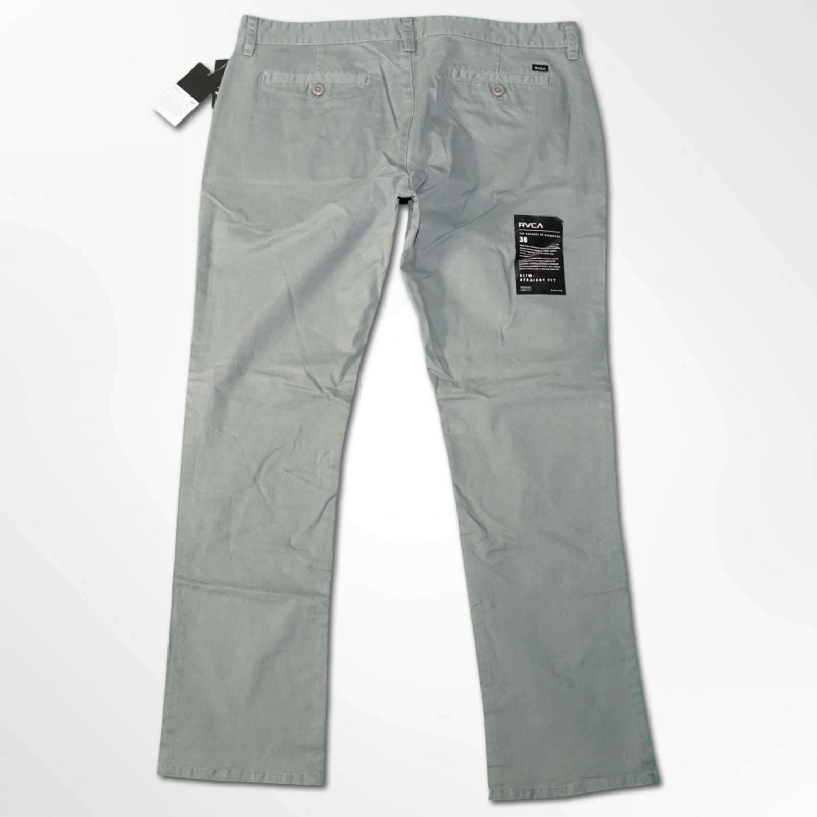 RVCA RVCA All Time Chino Pants - Sage Green, 38x34, Slim Fit Size US 38 / EU 54 - 2 Thumbnail