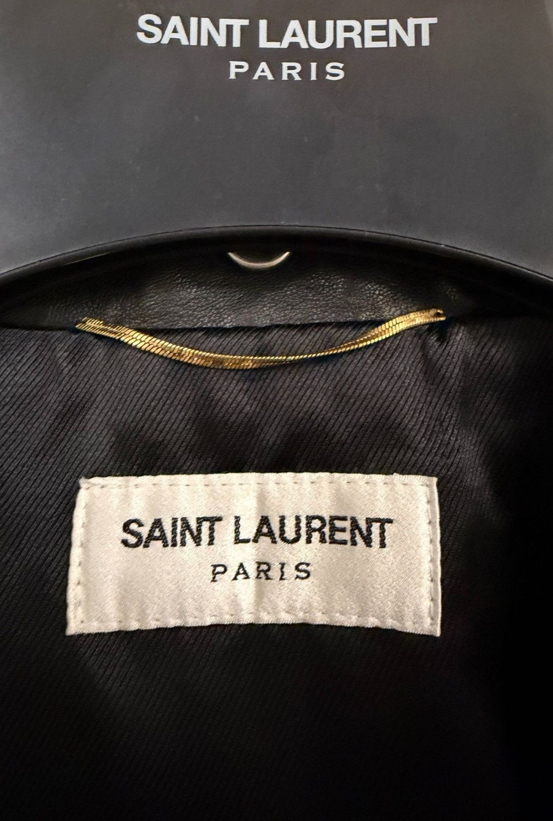 Saint Laurent Paris Saint Laurent 17FW Asymmetric Zip Lambskin Leather Jacket Size XS / US 0-2 / IT 36-38 - 2 Thumbnail