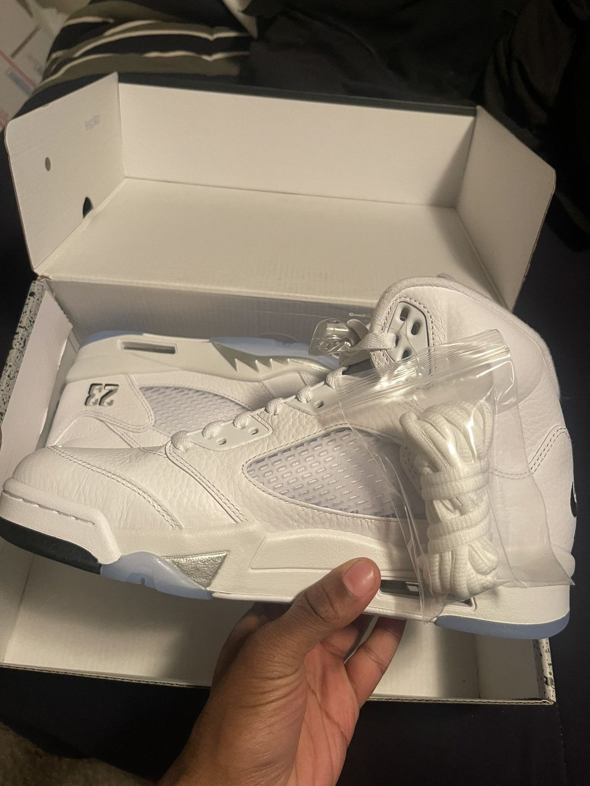 Jordan Brand Authentic Jordan 5 White Metallic 2026 Size US 9.5 / EU 42-43 - 3 Thumbnail