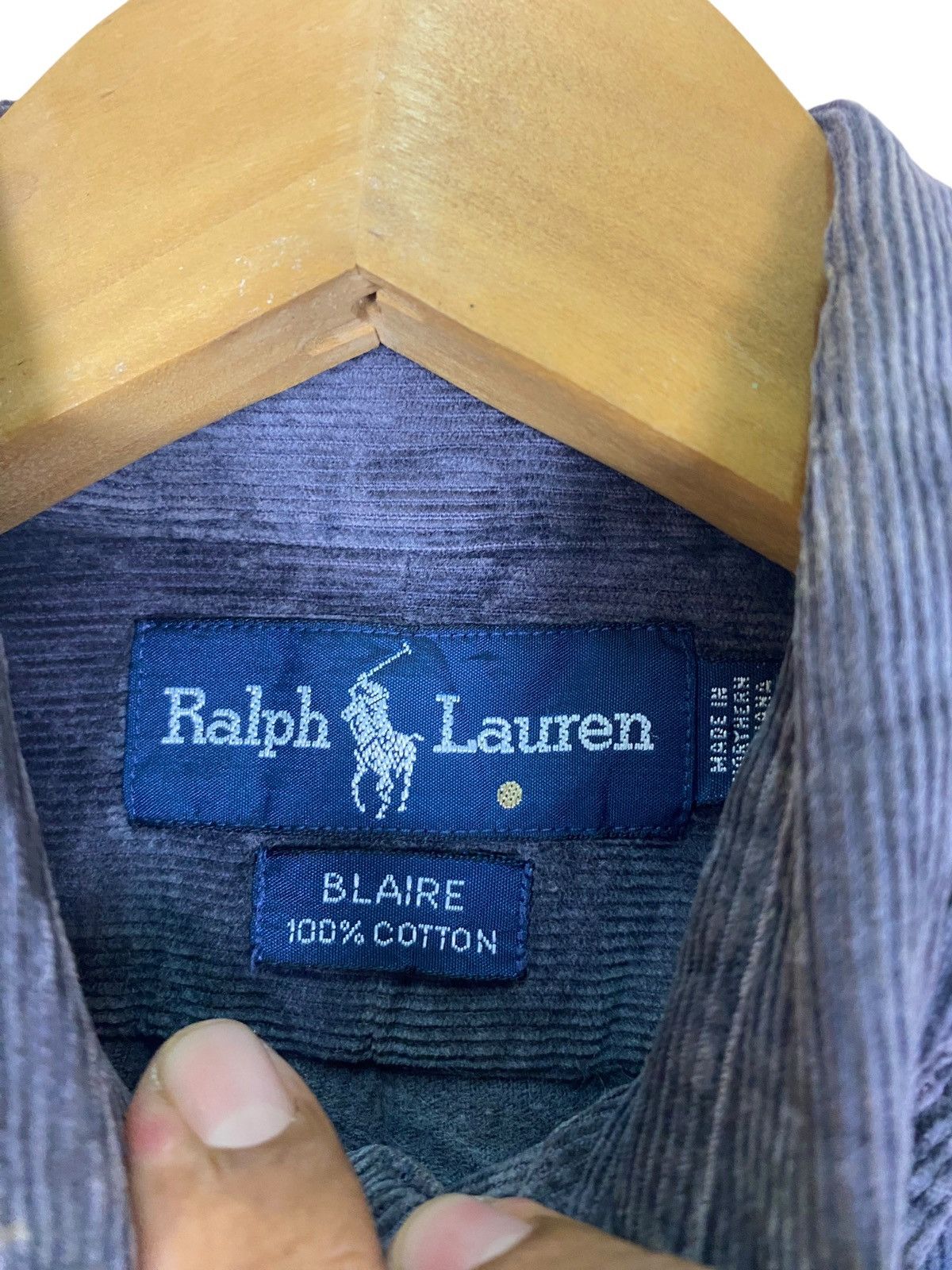 Polo Ralph Lauren Vintage Ralph Lauren Corduroy Long Sleeve Shirt Size US S / EU 44-46 / 1 - 7 Thumbnail