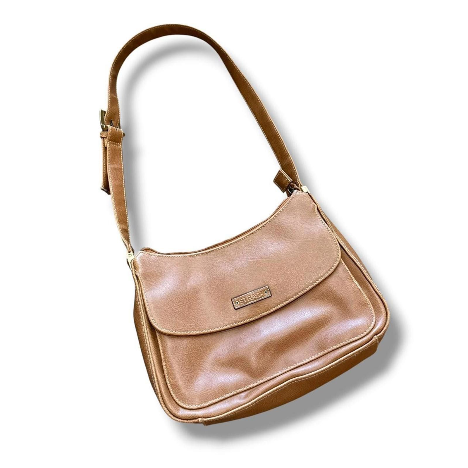 Other Vintage Tan Strada Leather Purse Size ONE SIZE - 1 Thumbnail