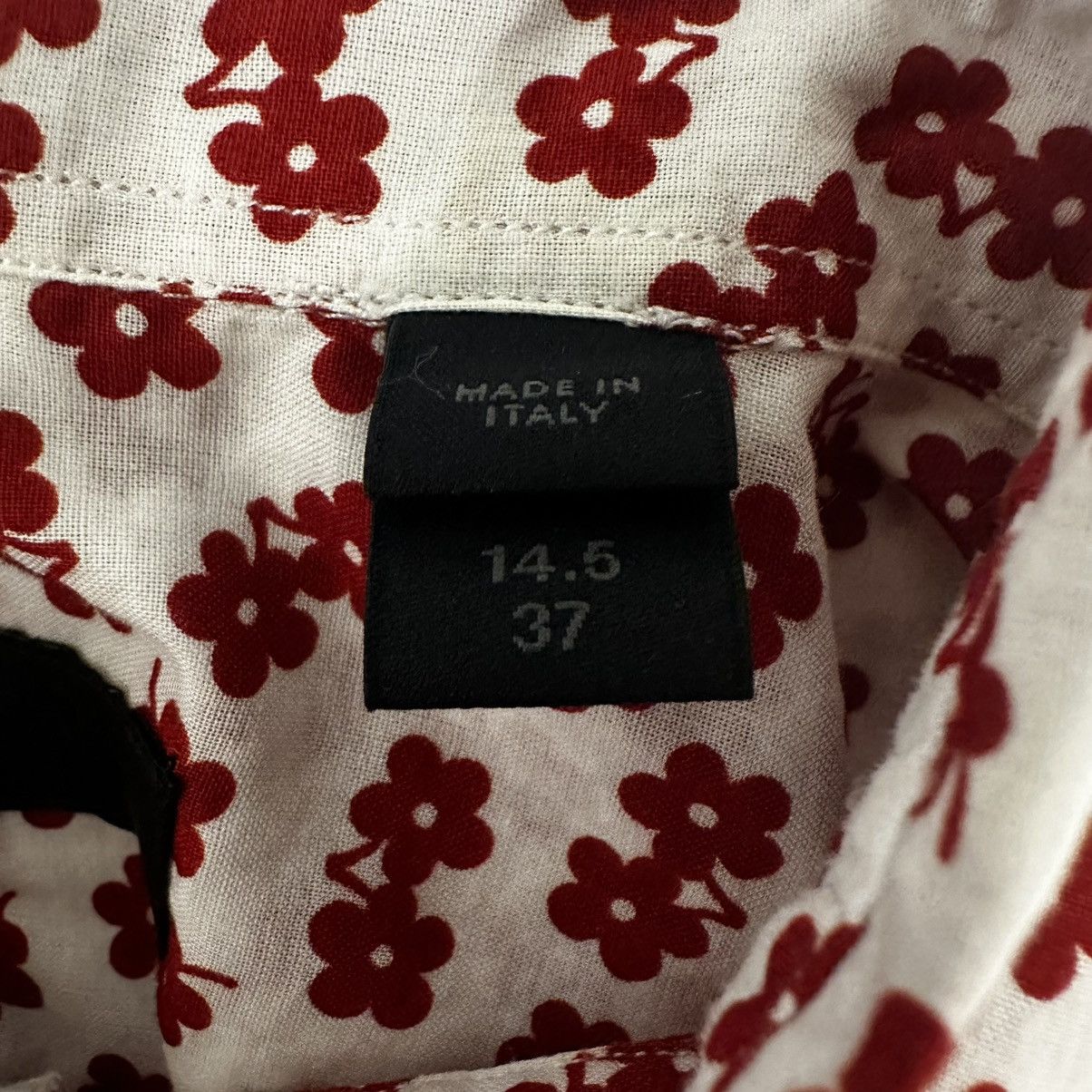 Burberry Rare Burberry Prorsum Red Flower Print Short Sleeve Shirt Size US S / EU 44-46 / 1 - 3 Thumbnail