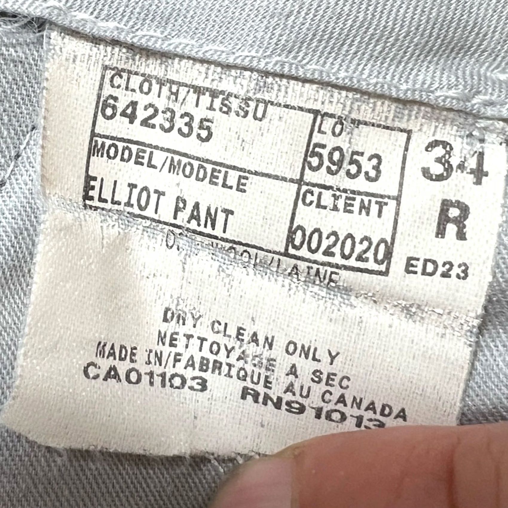 ELLIATT Piattelli Dress Pants NavyBlue Plaid 34 Regular 30 Inseam Men’s Eliot Shirt? Size US 34 / EU 50 - 5 Thumbnail