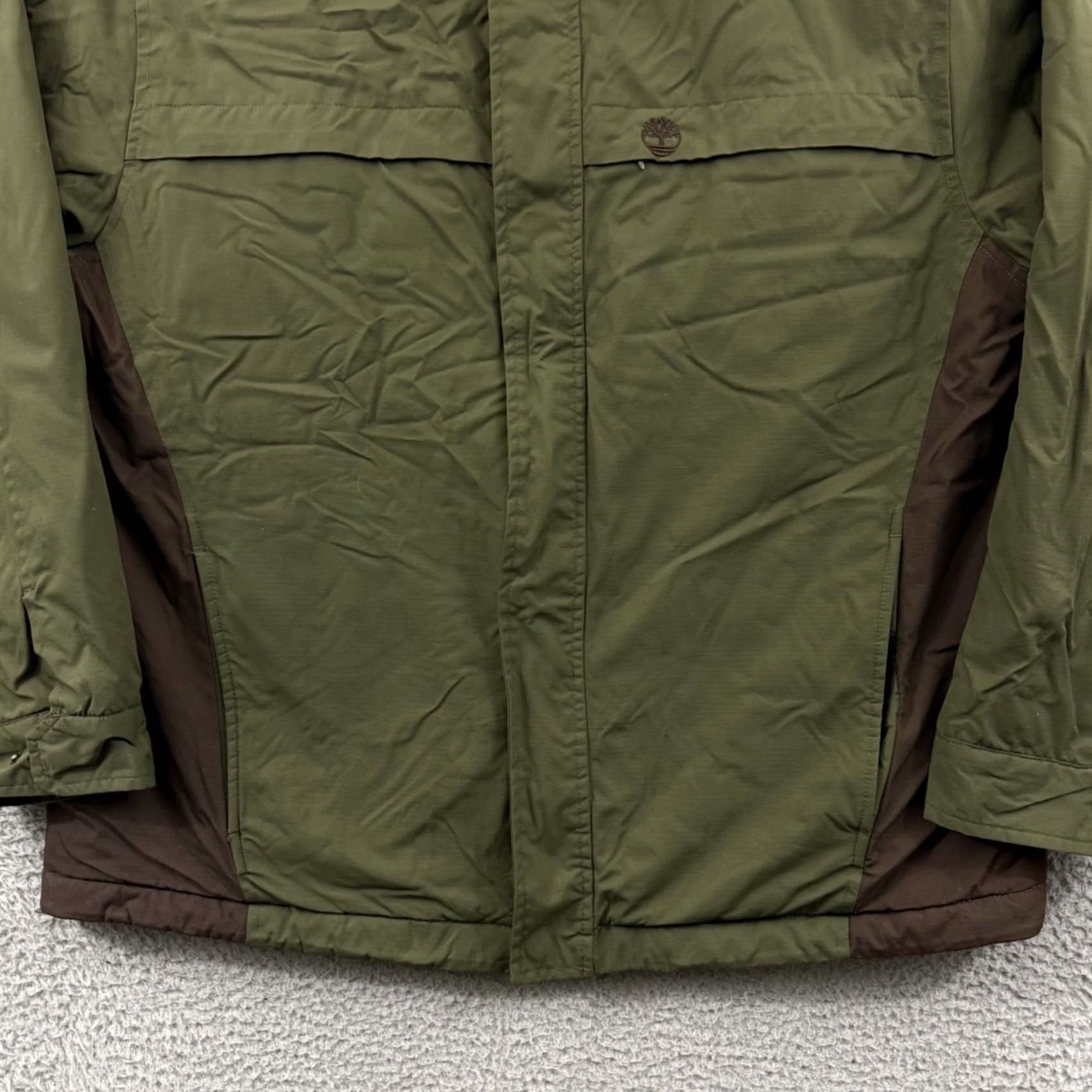 Timberland VINTAGE Timberland Jacket Men XL Green Full Zip Fleece Lined Ripstop Stratham Size US XL / EU 56 / 4 - 2 Thumbnail