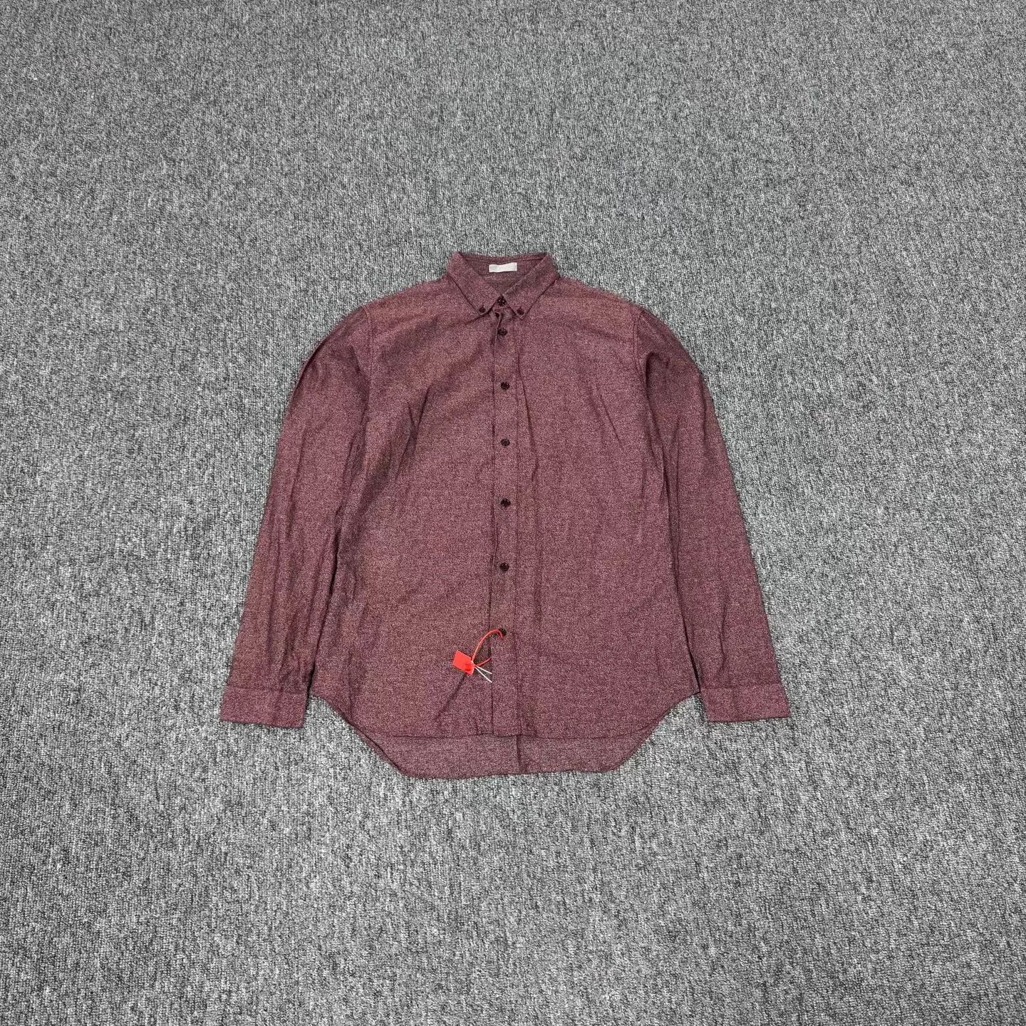 Dior Dior Cotton LS Shirt Dusty Rose w/Silver Thread 39 Size US M / EU 48-50 / 2 - 1 Thumbnail