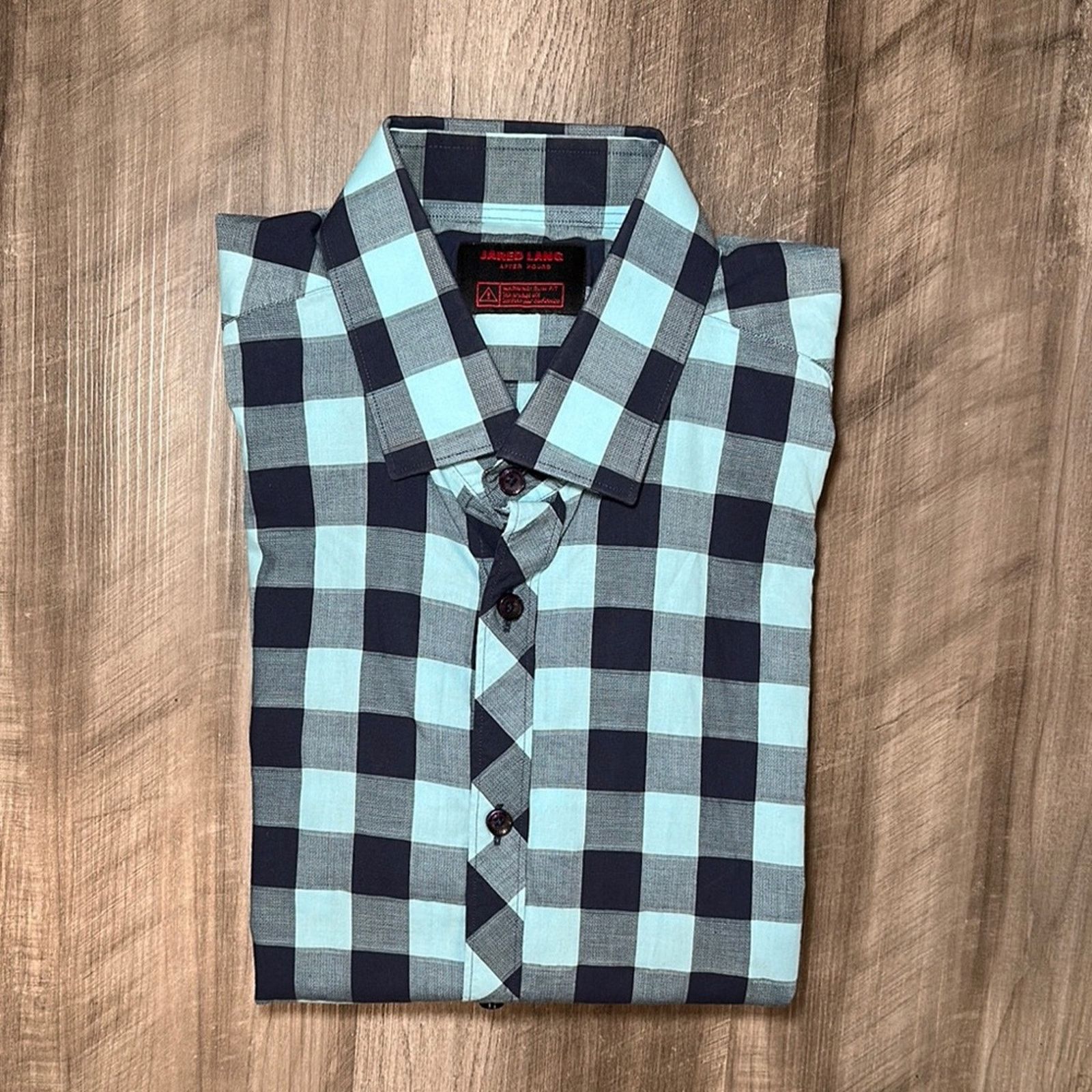 Jared Lang Jared Lang After Hours Slim Fit Checkered Long Sleeve - L Size US L / EU 52-54 / 3 - 1 Thumbnail