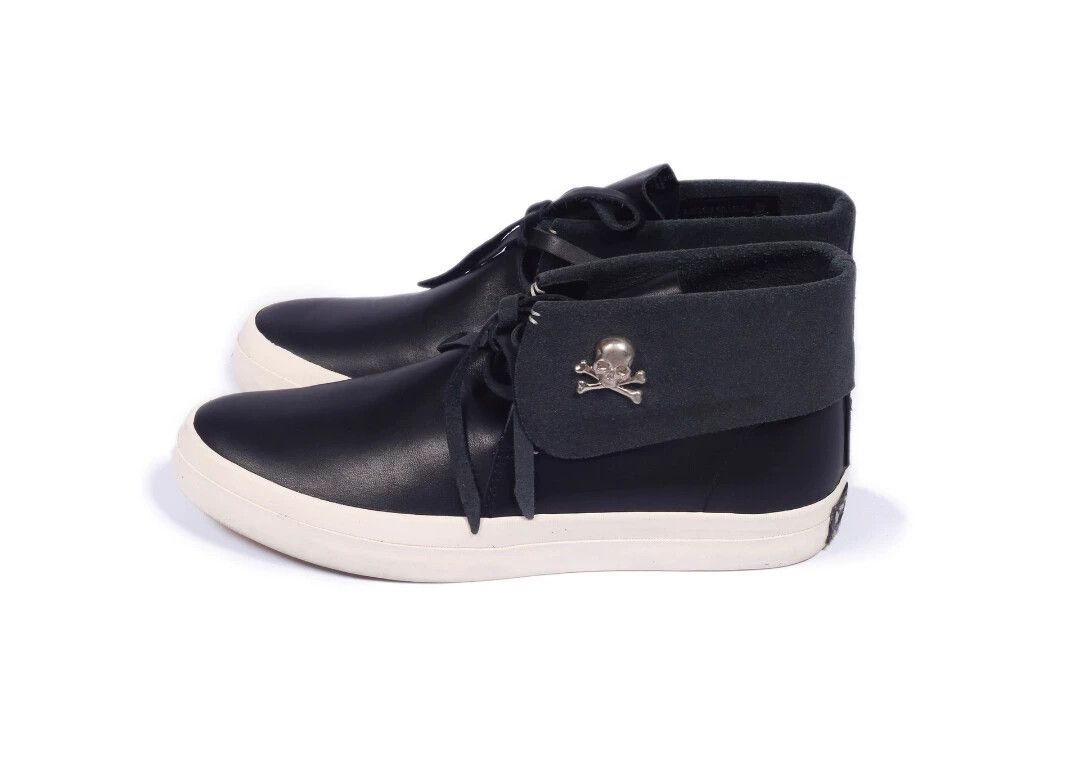 Visvim mmj x visvim Flynt Hi leather skull silver sneaker US11 Size US 11 / EU 44 - 1 Thumbnail