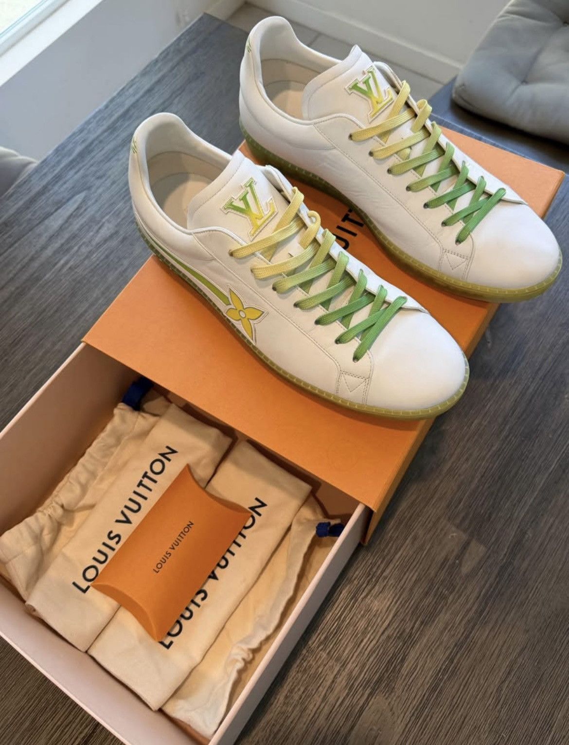 Louis Vuitton Authentic Louis Vuitton Luxembourg Samothrace Sneakers Size US 13 / EU 46 - 3 Thumbnail