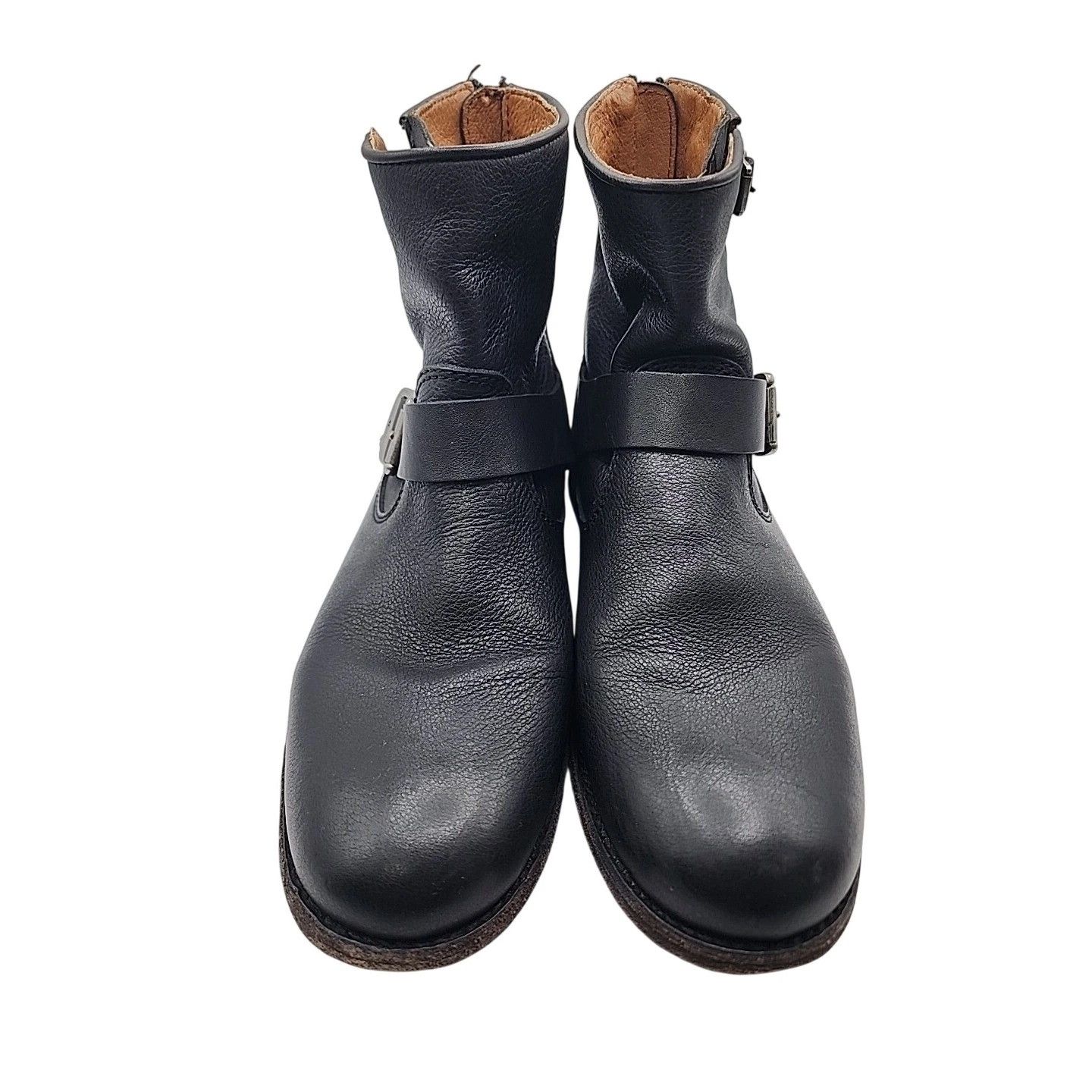 Frye Frye Engineer Boots Black Leather 7.5 M Buckle Size US 7.5 / EU 40-41 - 3 Thumbnail