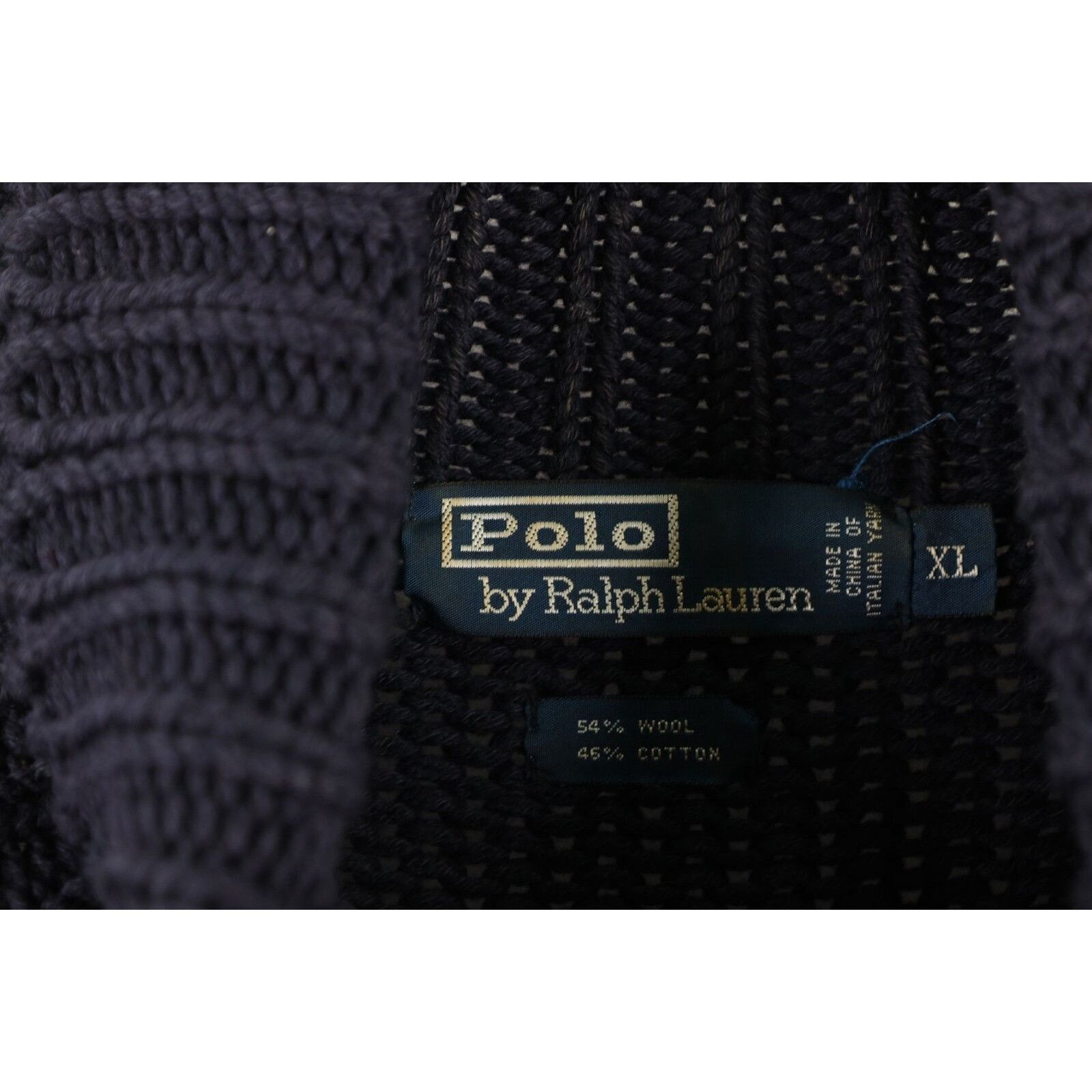 Polo Ralph Lauren Vintage 90s Ralph Lauren Heavyweight Wool Turtleneck Sweater Size US XL / EU 56 / 4 - 5 Thumbnail