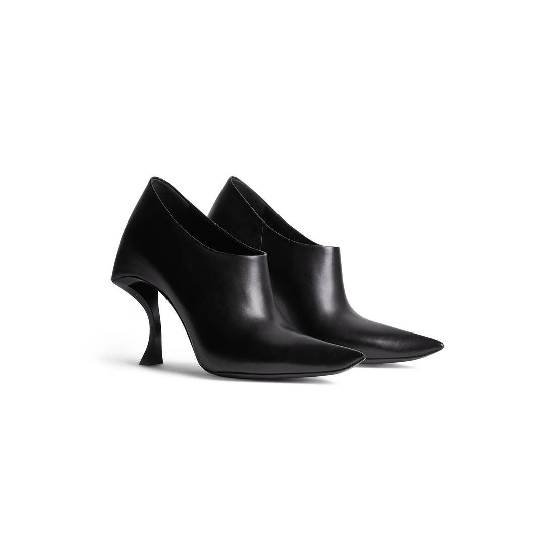 Balenciaga o1bcso1str0625 Hourglass 100mm Pumps in Black Size US 8 / IT 38 - 2 Thumbnail