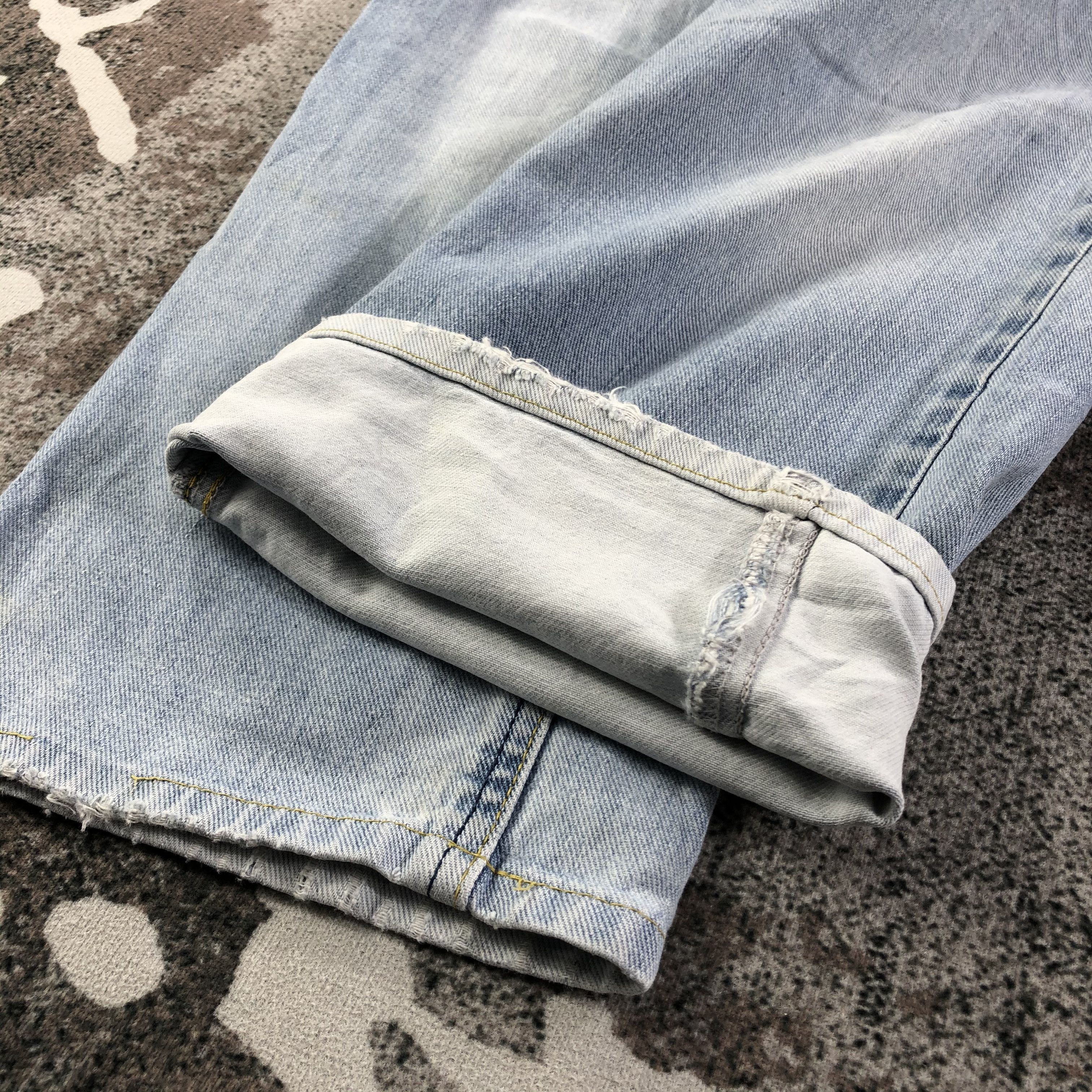 Lee Vintage Lee Jeans Medium Wash Denim KJ1630 Size 25" / US 0 / IT 36 - 8 Thumbnail