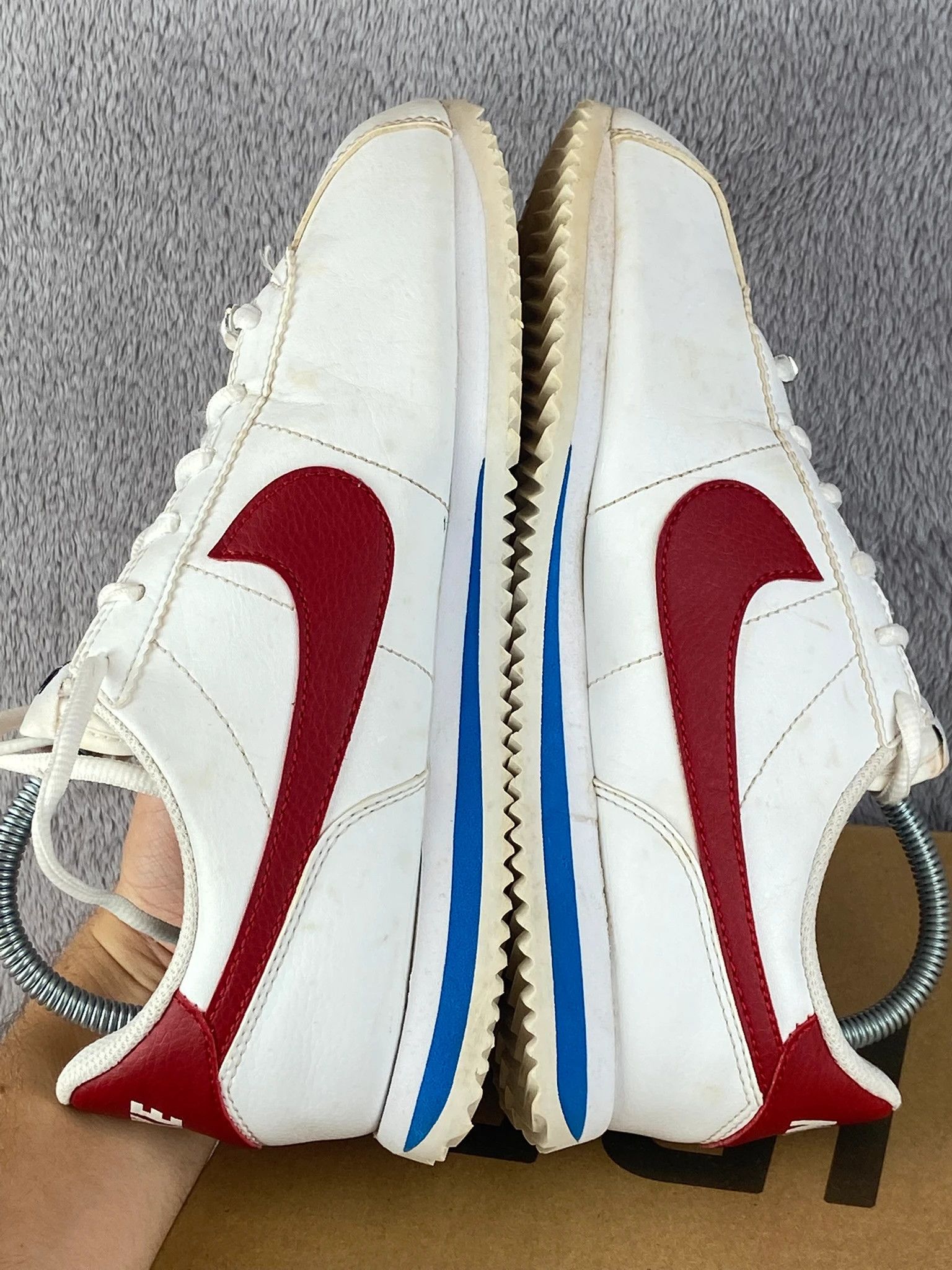 Nike Nike Cortez sneakers white red swoosh retro Size US 5 / EU 37 - 8 Thumbnail