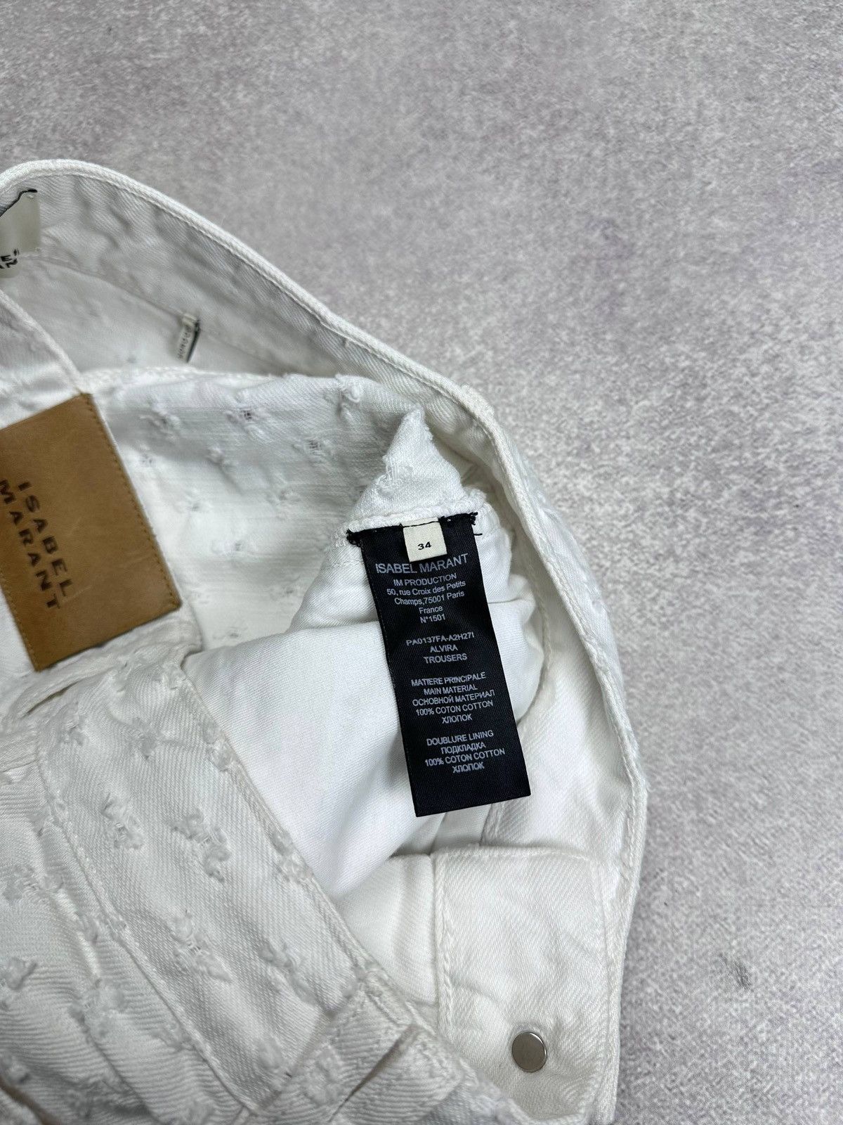 Isabel Marant Isabel Marant Alvira Trousers Womans Rare 34 Flared White Size 26" / US 2 / IT 38 - 7 Thumbnail