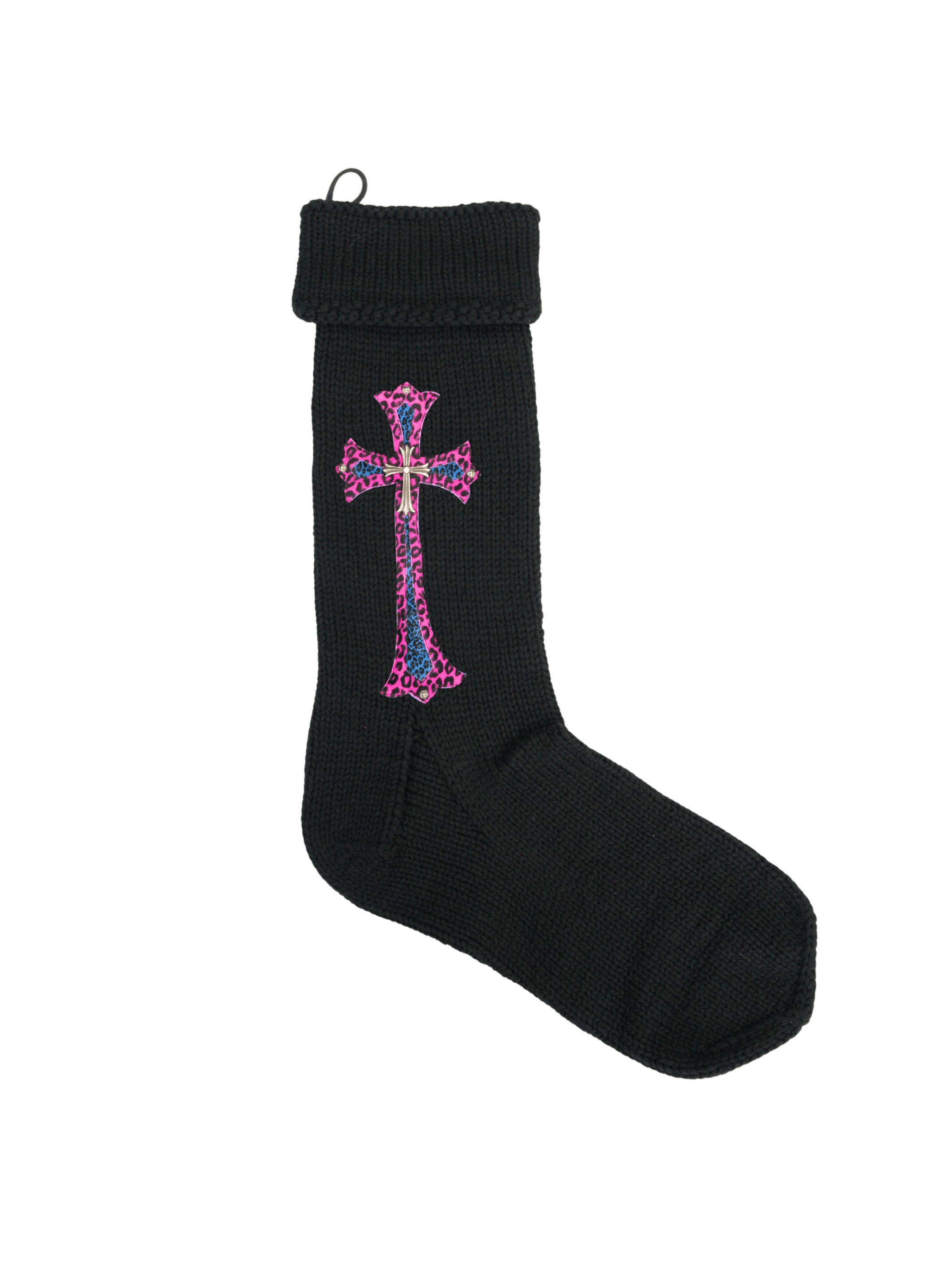 Chrome Hearts Chrome Hearts Black Knitted Christmas Stocking Size ONE SIZE - 1 Thumbnail