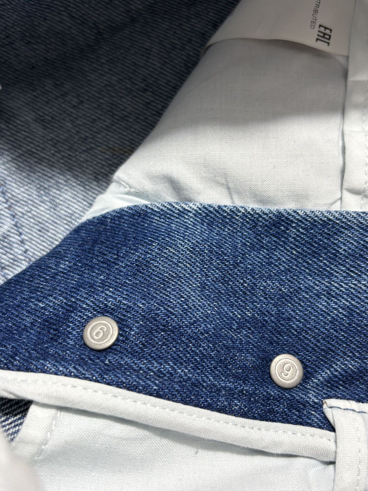Maison Margiela MM6 MAISON MARGIELA HIGH-RISE WIDE-LEG DENIM JEANS Size 25" / US 0 / IT 36 - 13 Thumbnail