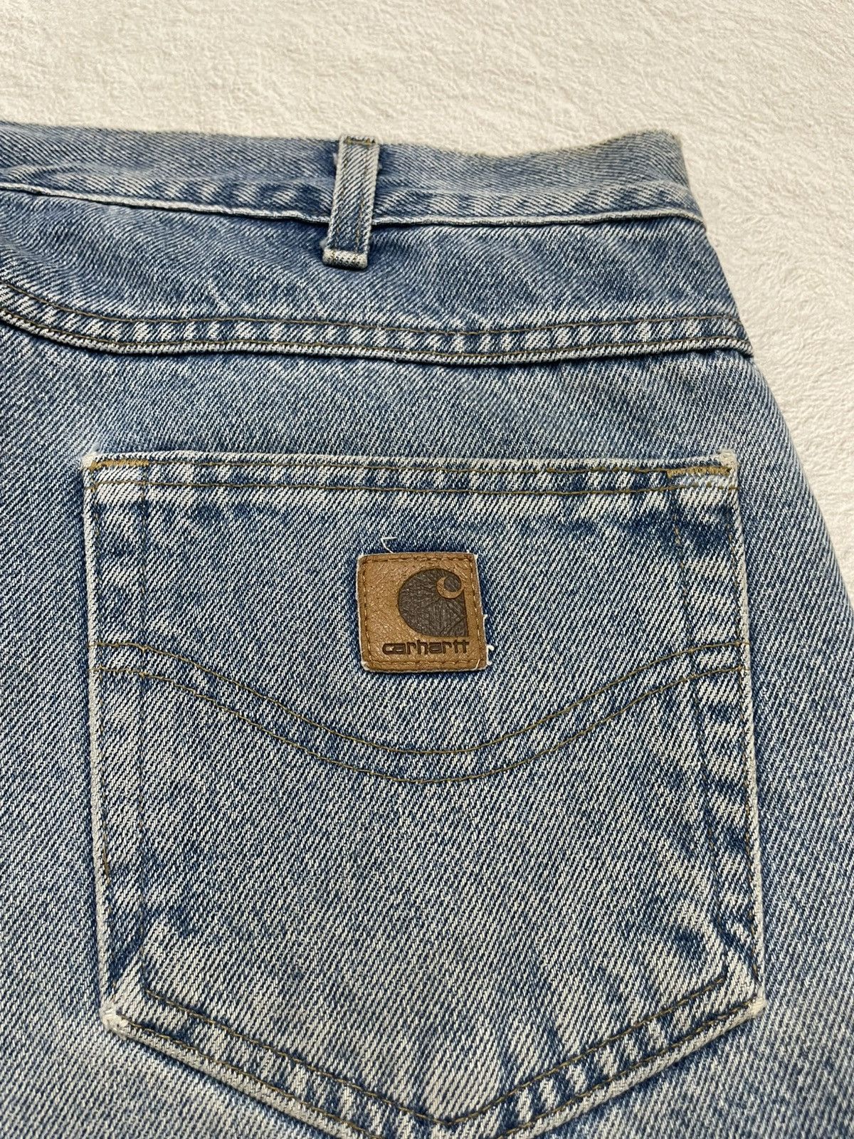 Carhartt 2000s Carhartt Light Blue Jeans Baggy Denin Distressed Y2K Size US 36 / EU 52 - 9 Thumbnail