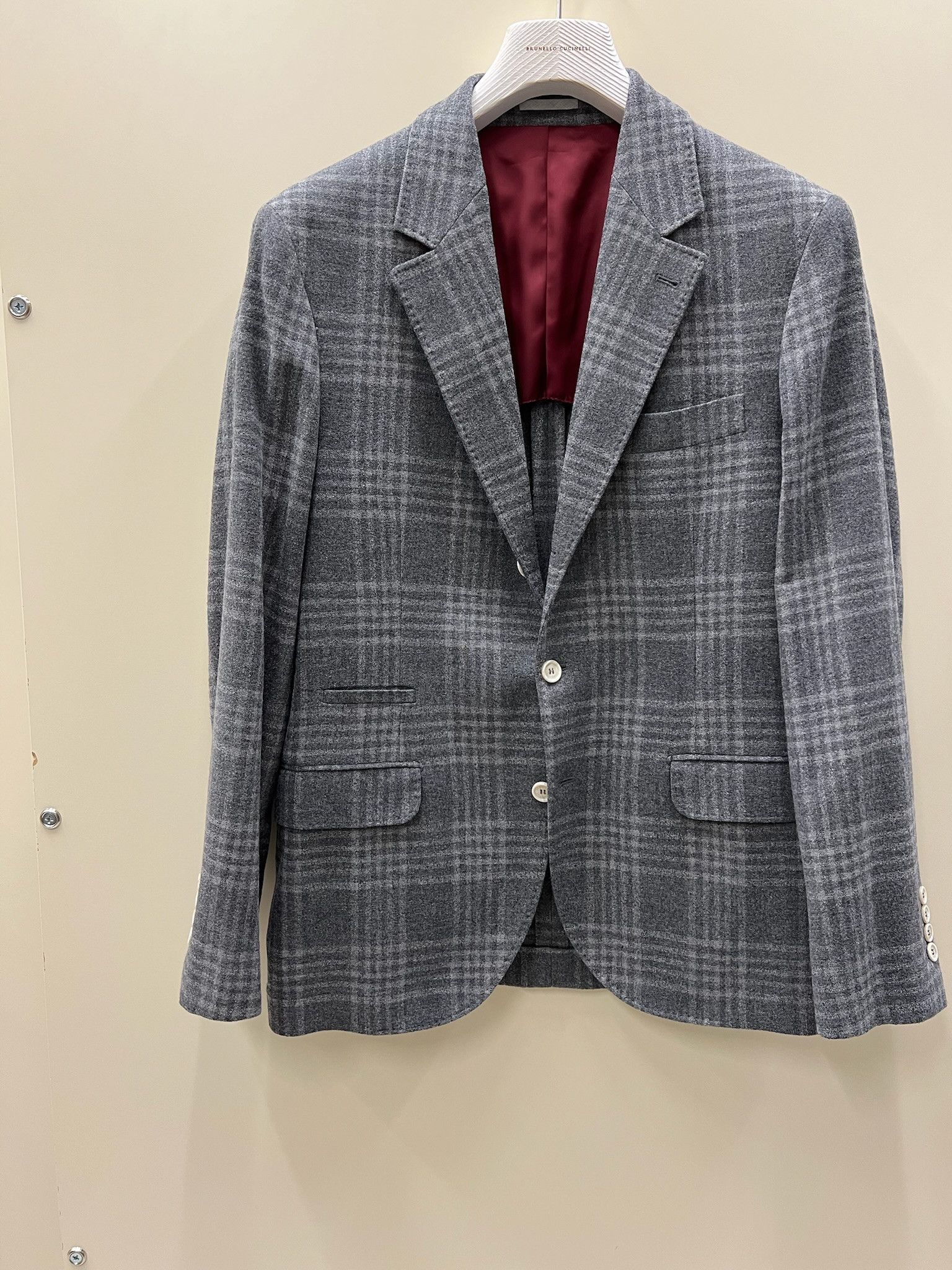 Brunello Cucinelli o1w1db10125 Suit Type Jacket in Grey Size US M / EU 48-50 / 2 - 1 Thumbnail