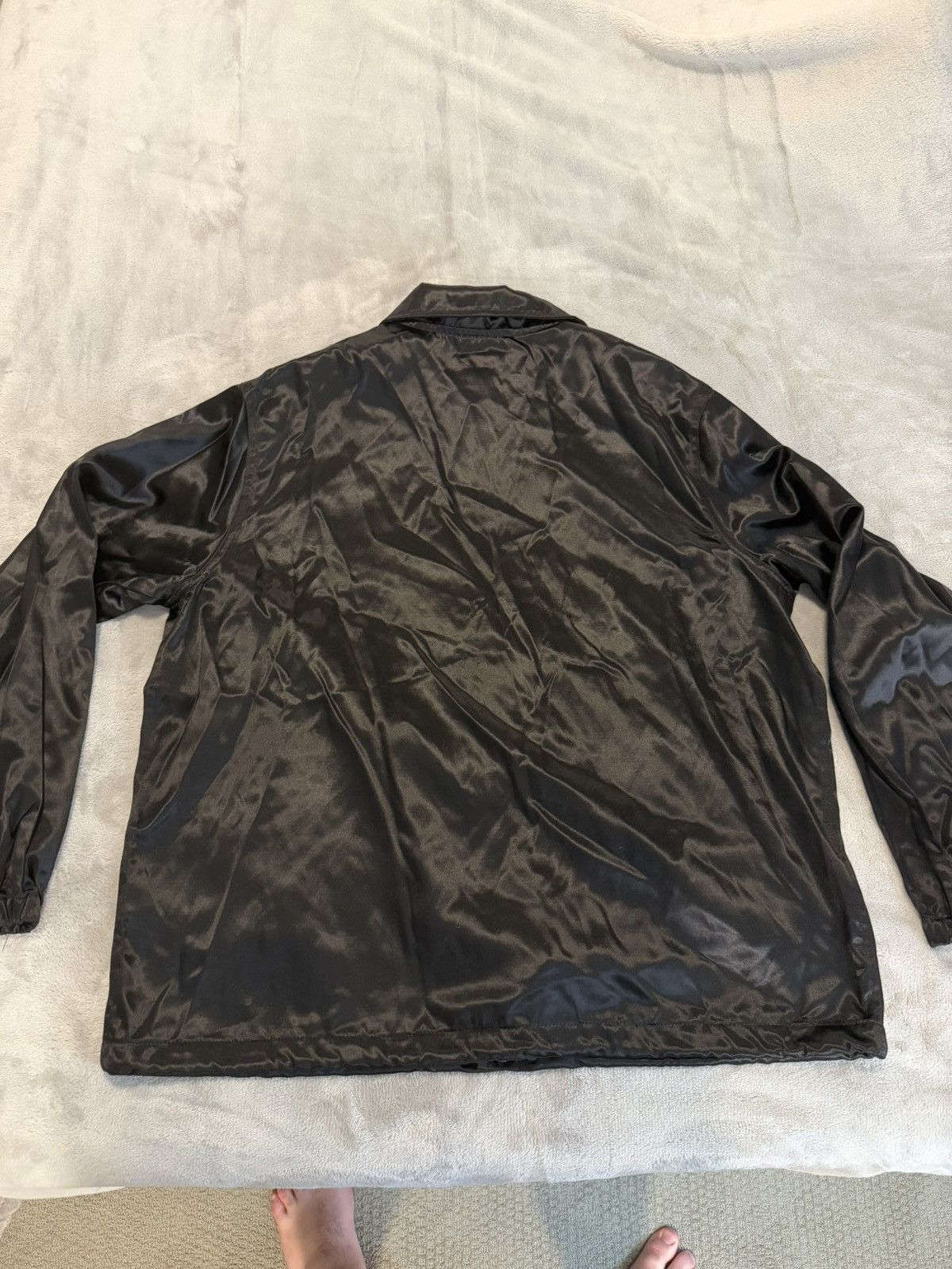 Eric Emanuel Eric Emanuel EE Logo Satin Coach Jacket Black XL Size US XL / EU 56 / 4 - 5 Thumbnail